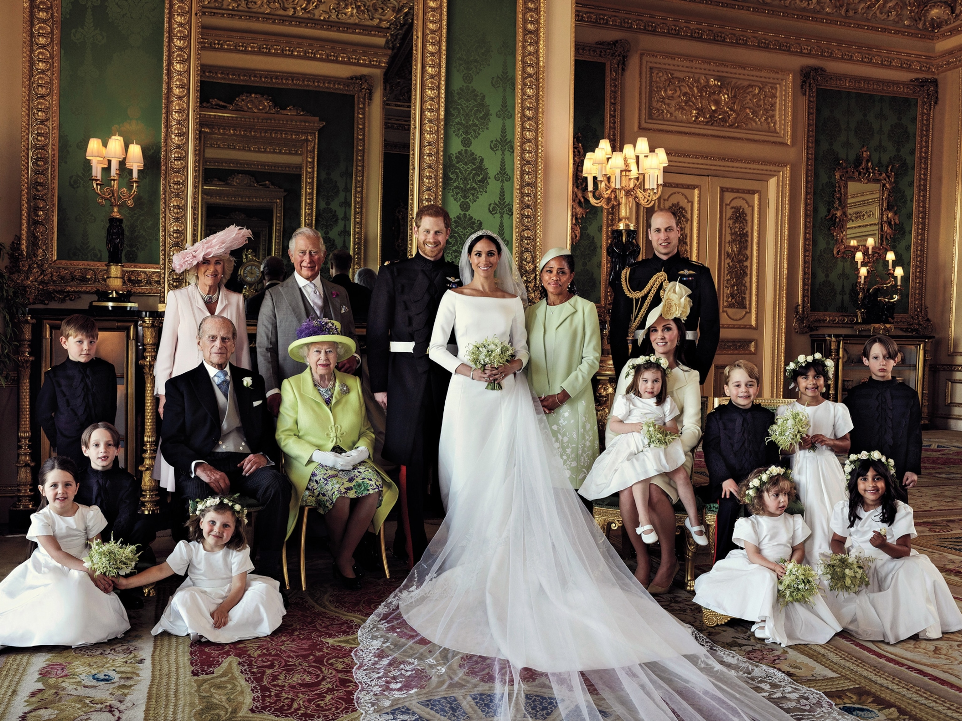 Four generations of Windsors were present at the 2018 wedding of Prince Harry and Meghan, Duchess of Sussex.
