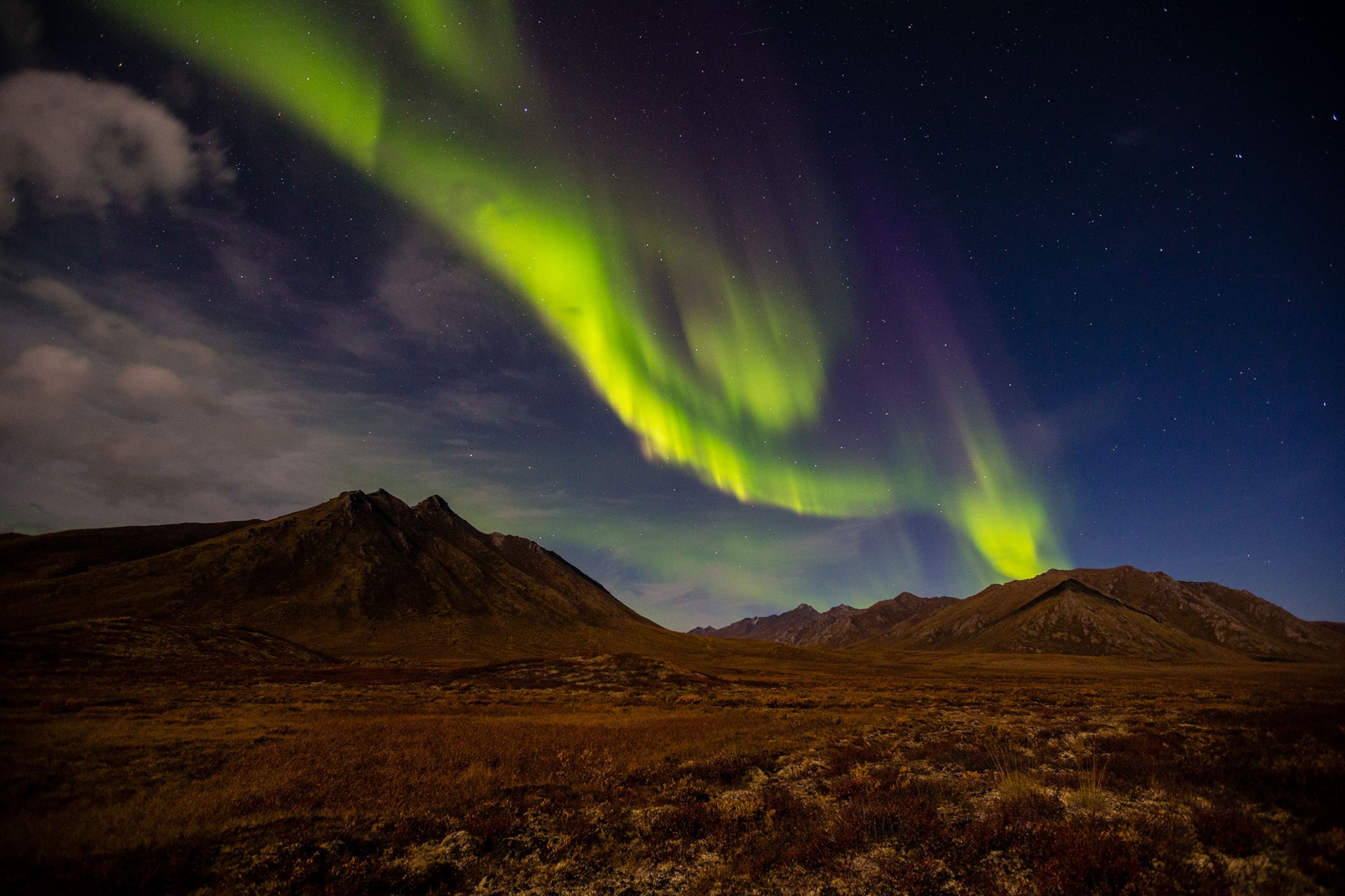 an aurora borealis in Canada