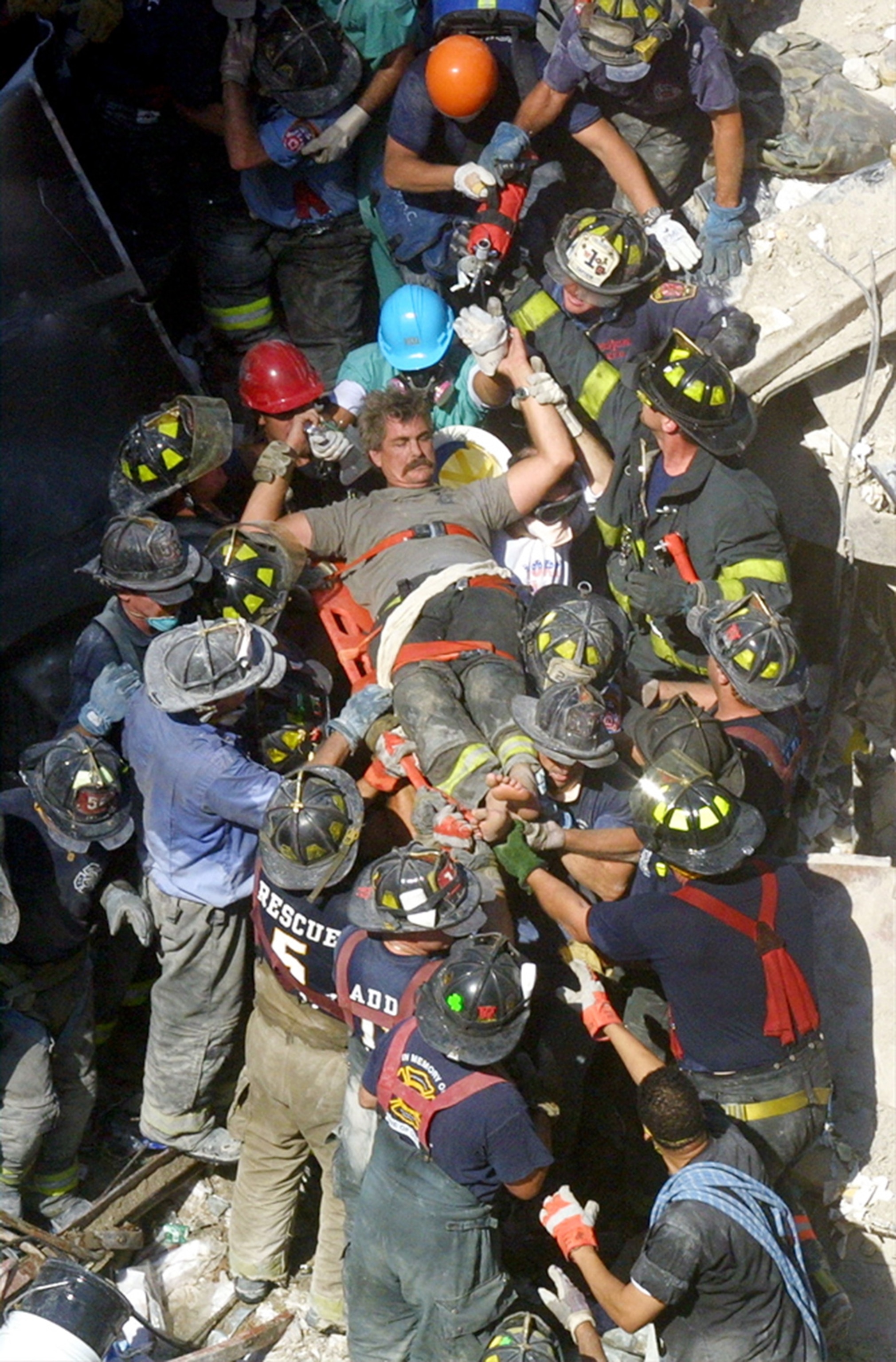 injured rescue worker