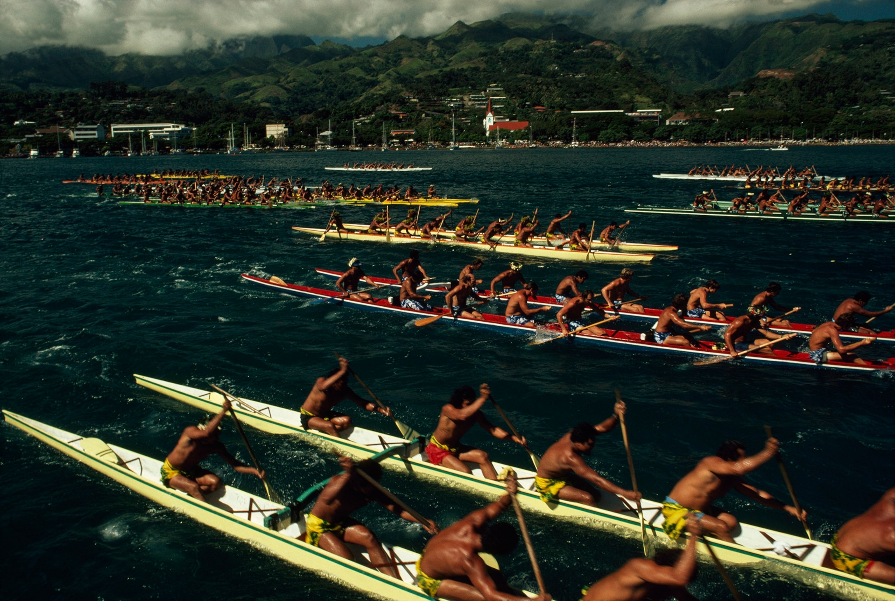 an annual outrigger rowing competition