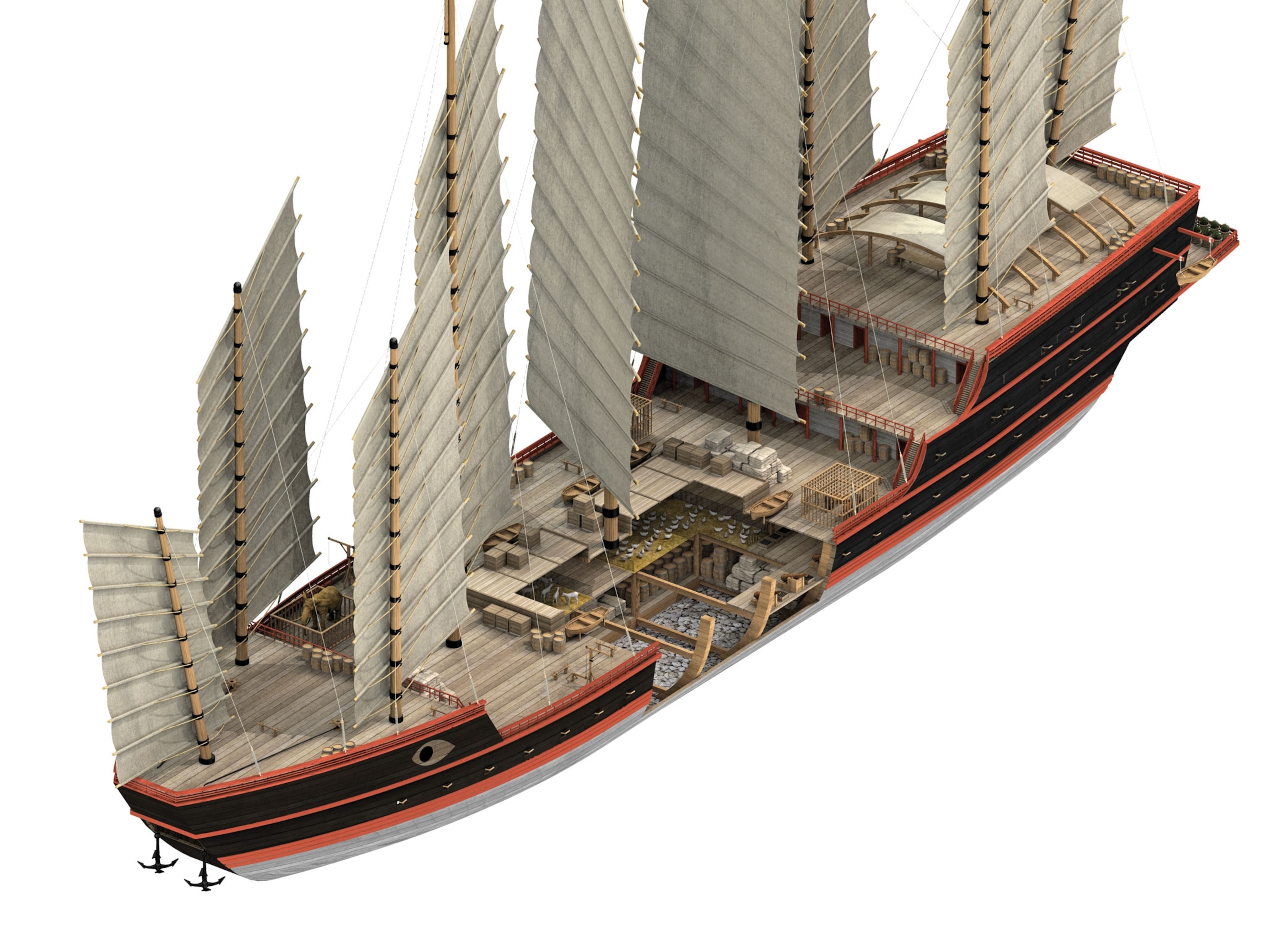 a massive ship