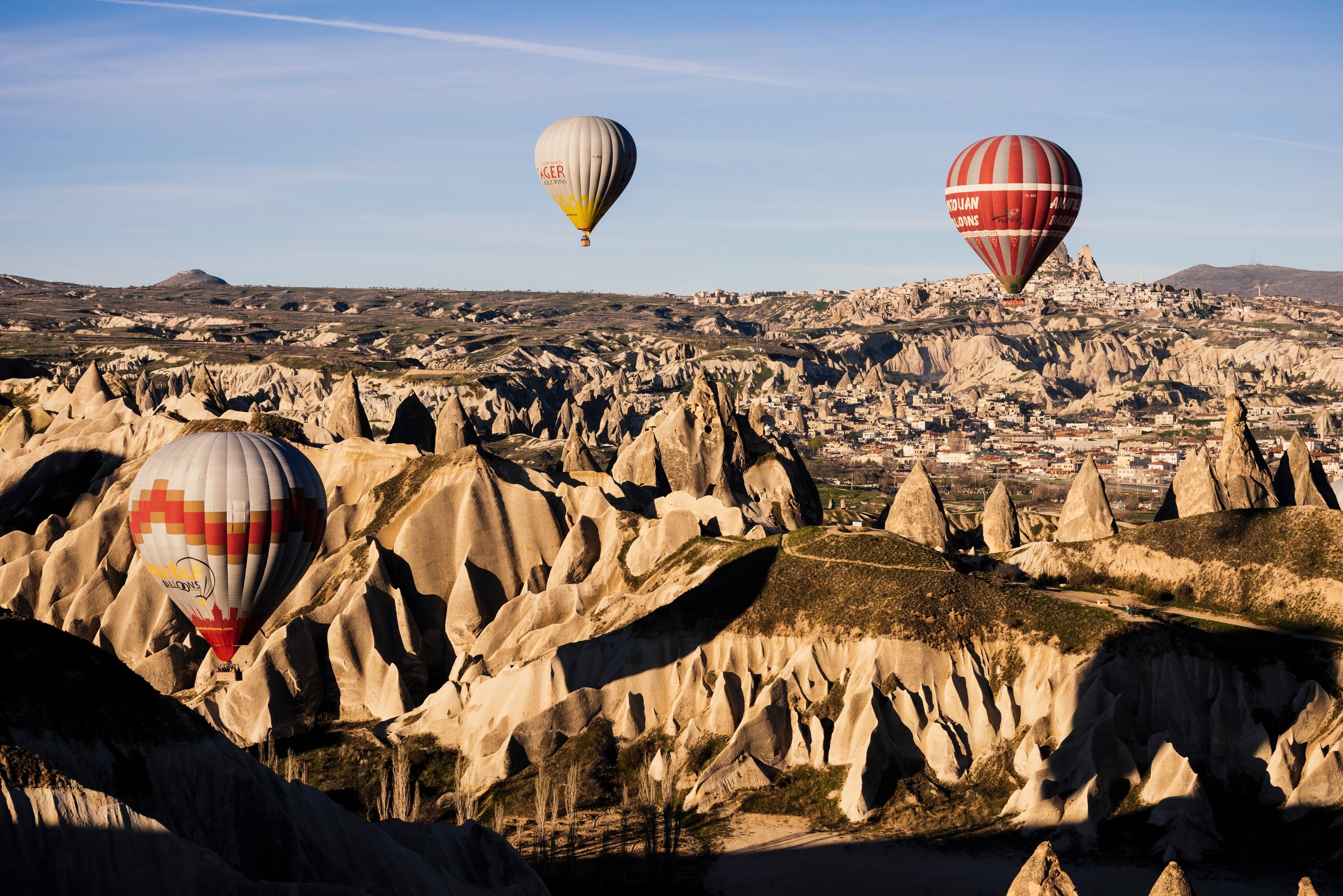 Hot air balloons over Central Turkey’s Göreme National Park