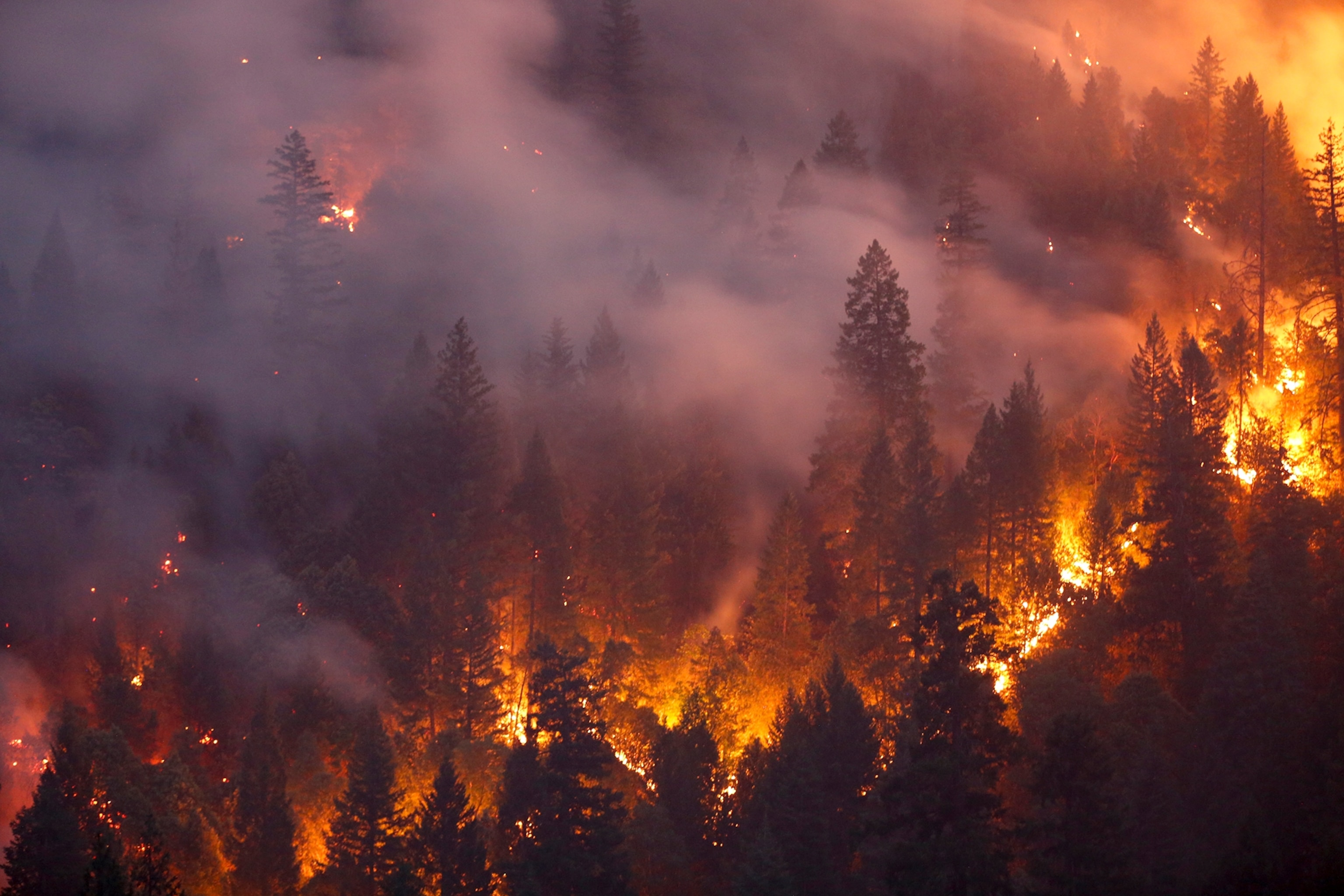 Carr fire in California.