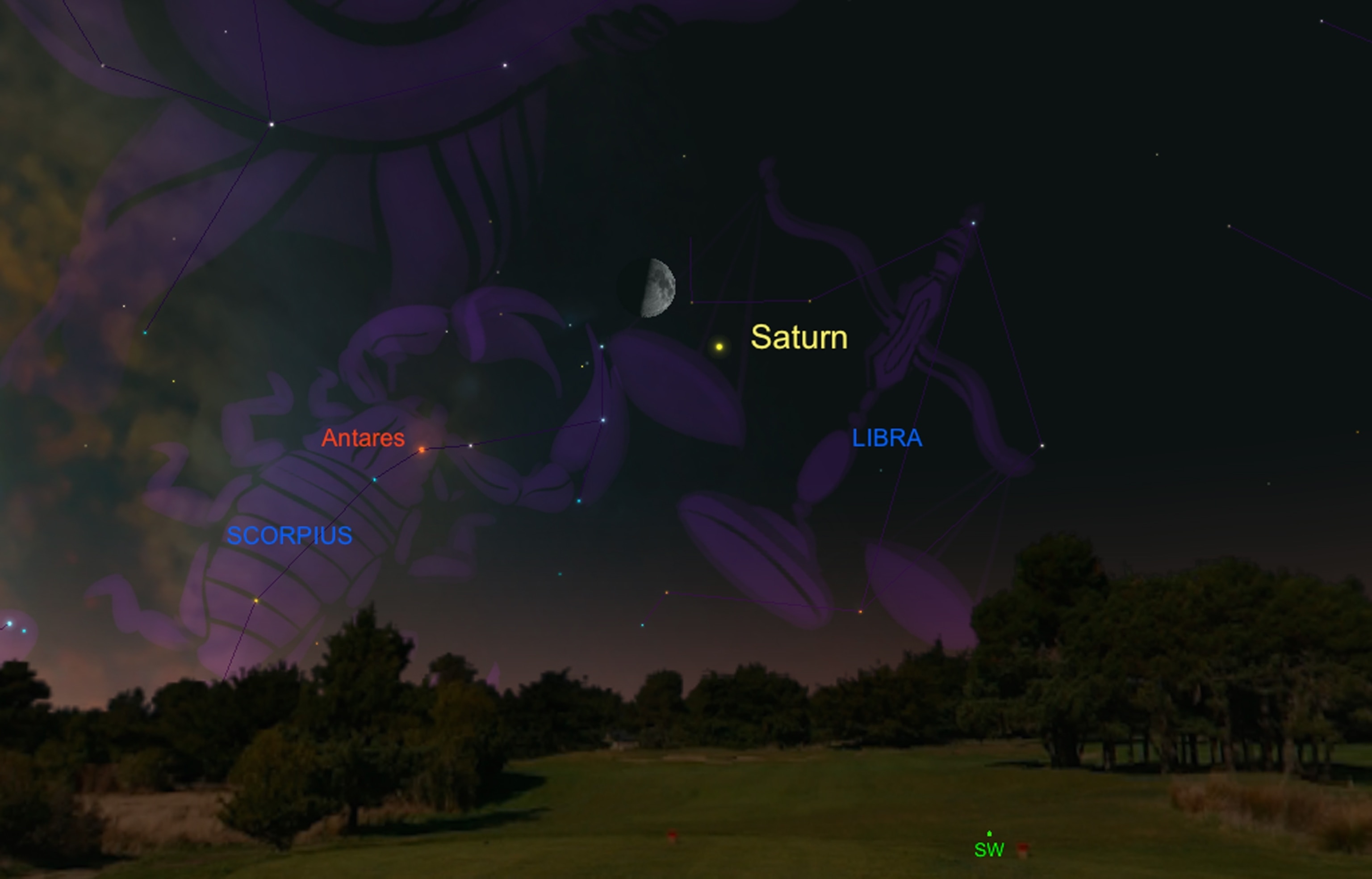 a sky chart