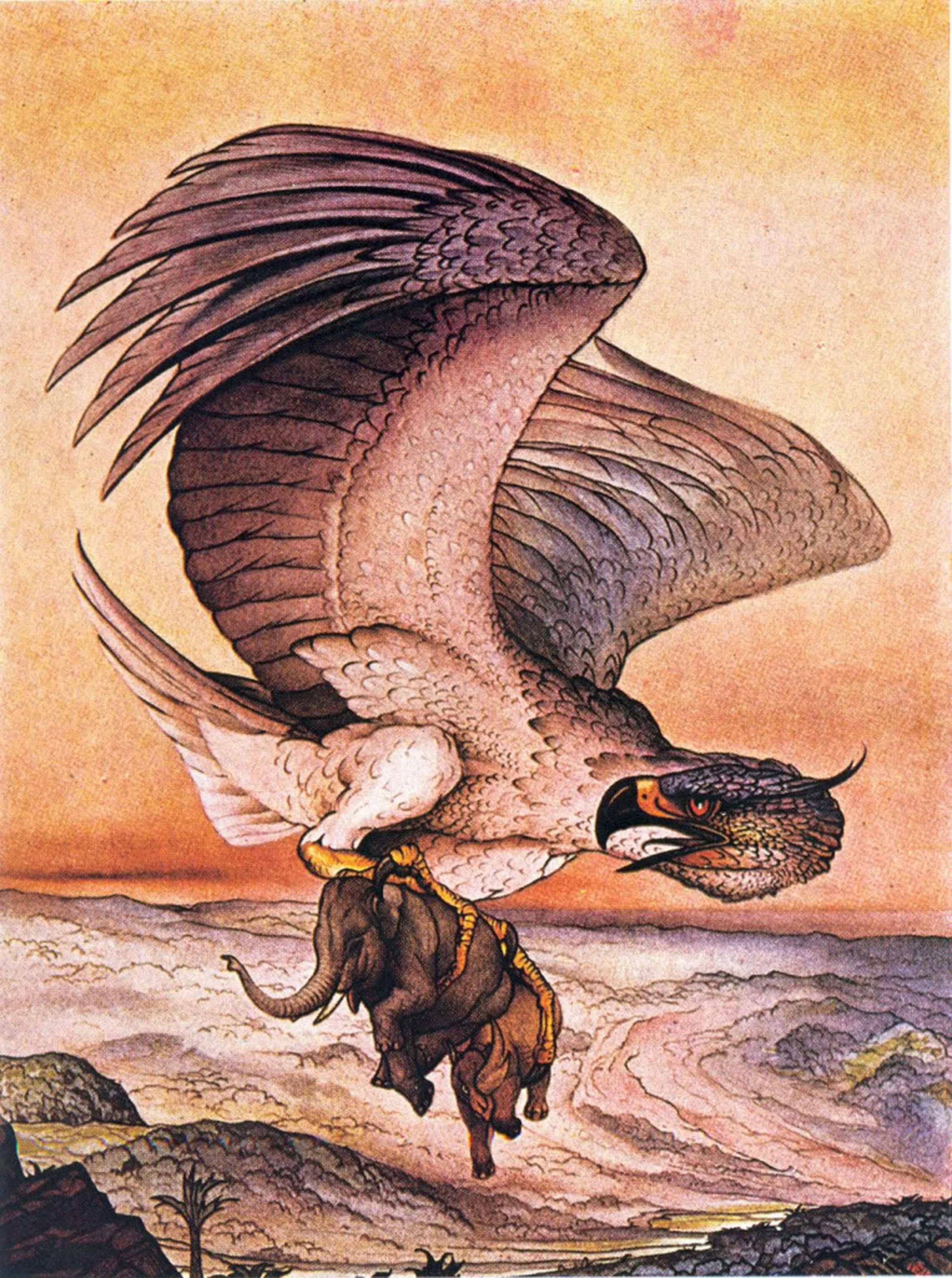 An image of the Roc from Sinbad the Sailor