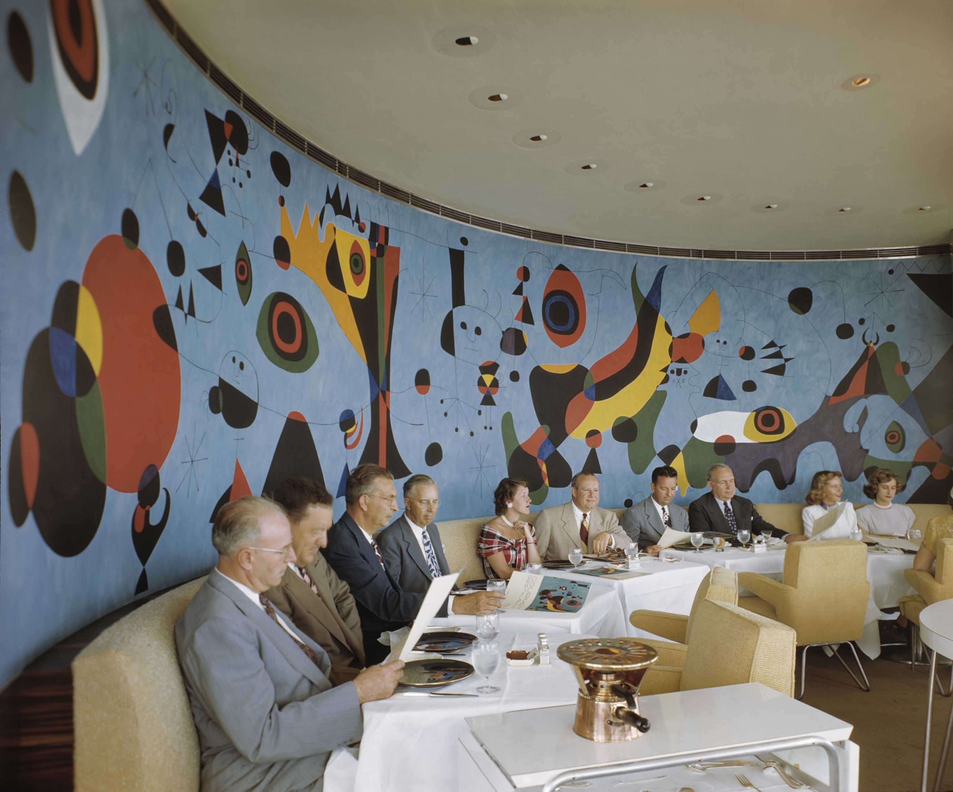historic view of the restaurant at the Terrace Plaza Hotel in Cincinnati, Ohio