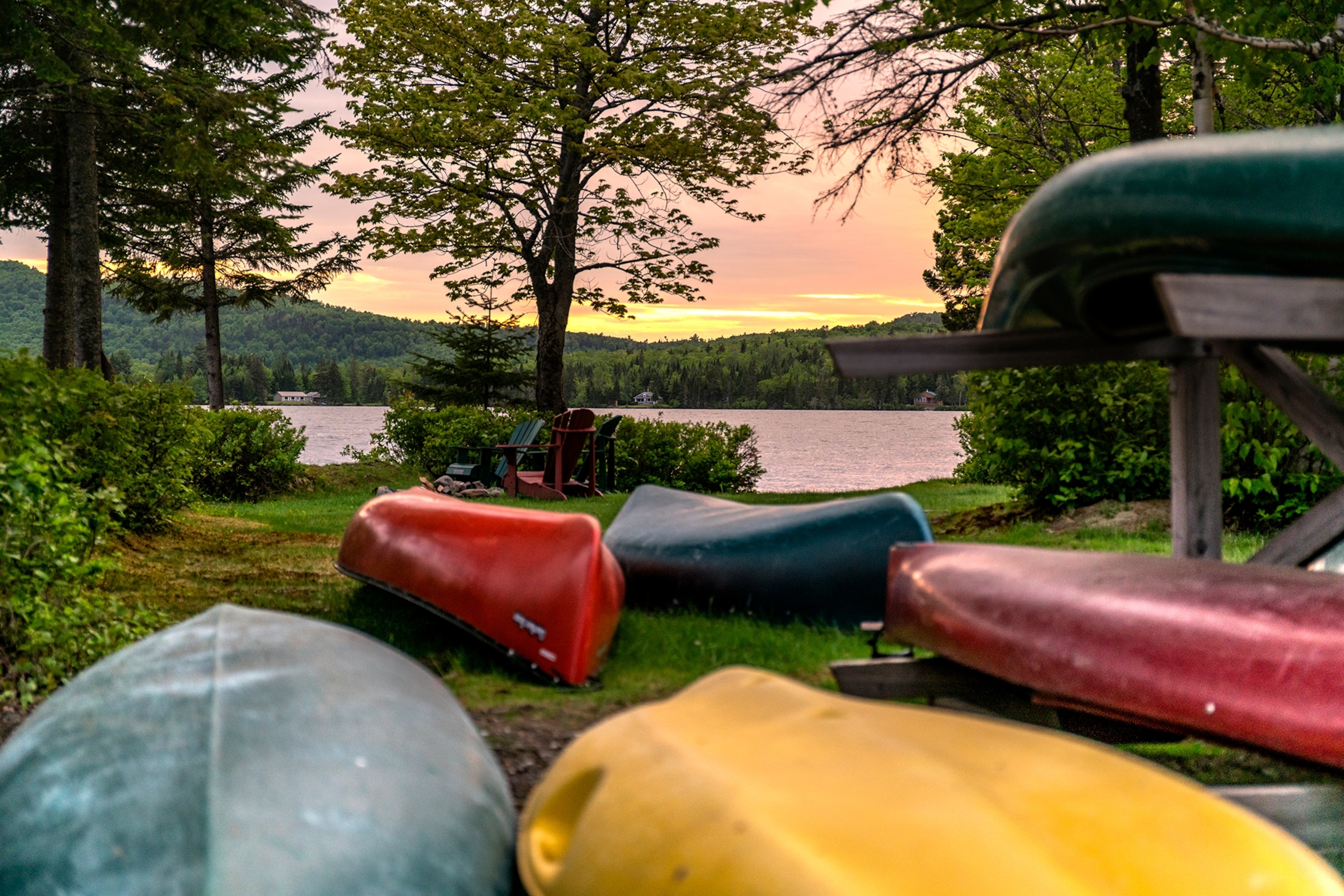 canoes in Pittsburg, New Hampshire