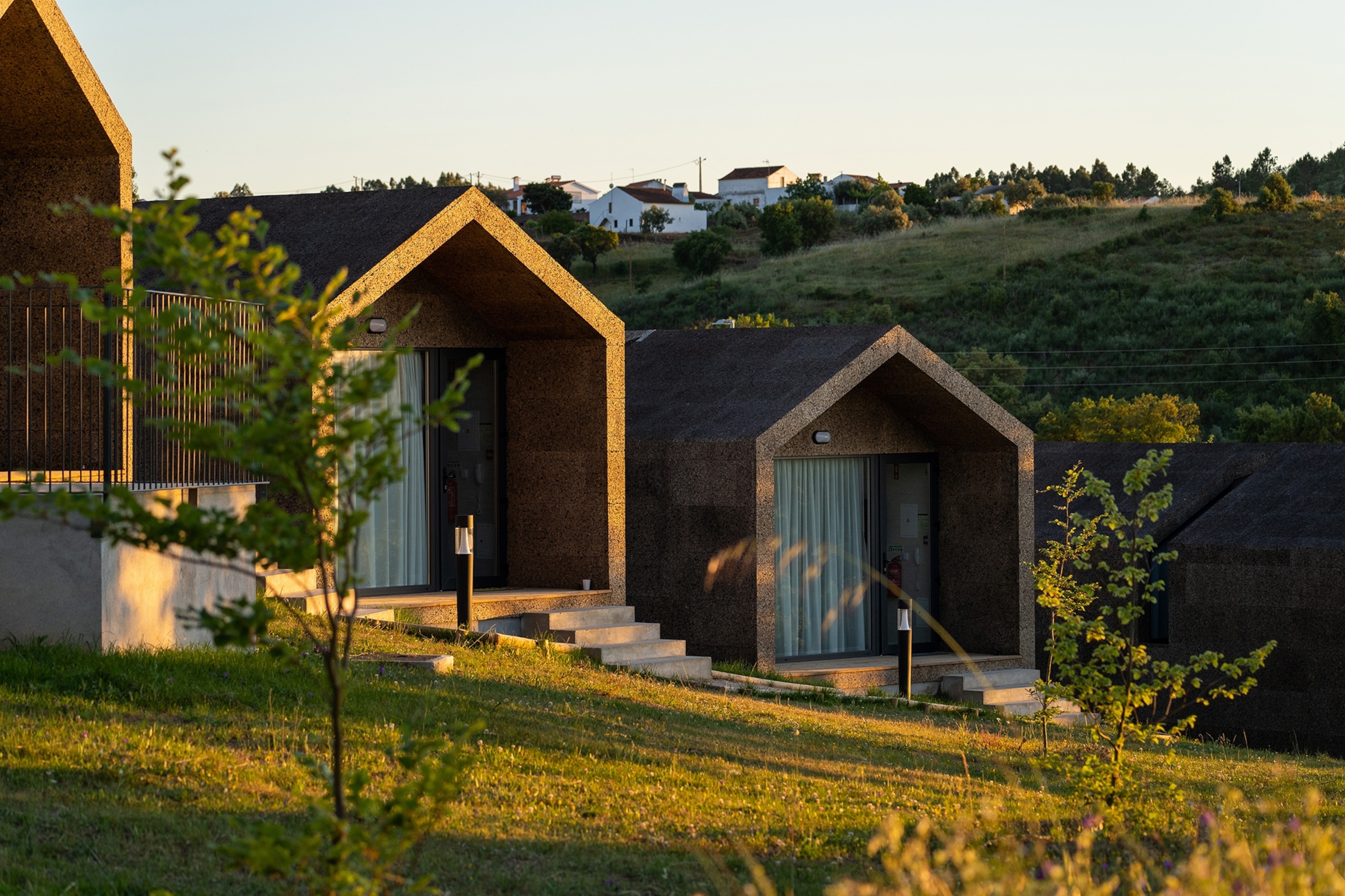 Cabins clad in cork