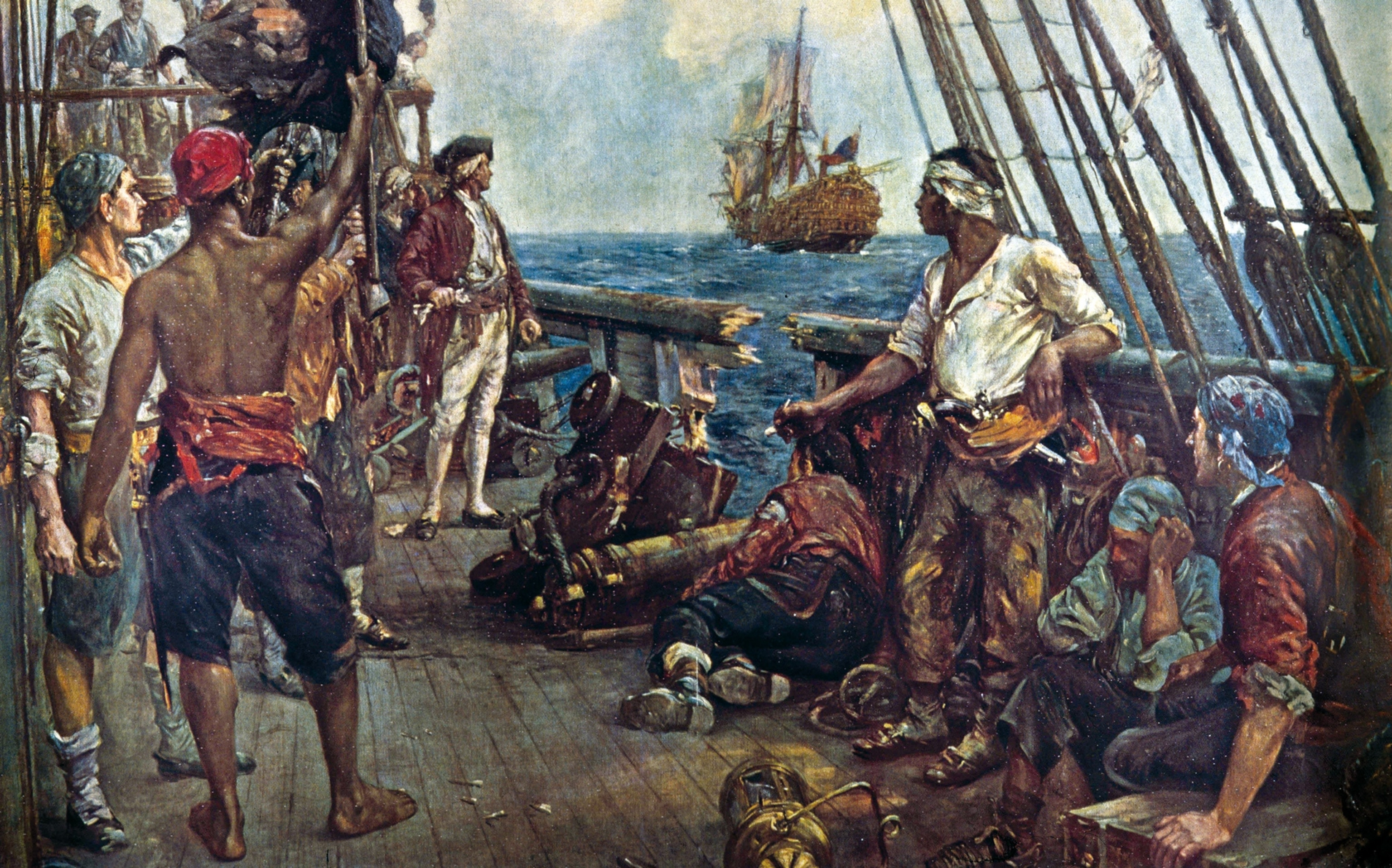 artist Bernard F. Gribble's depiction of pirate life