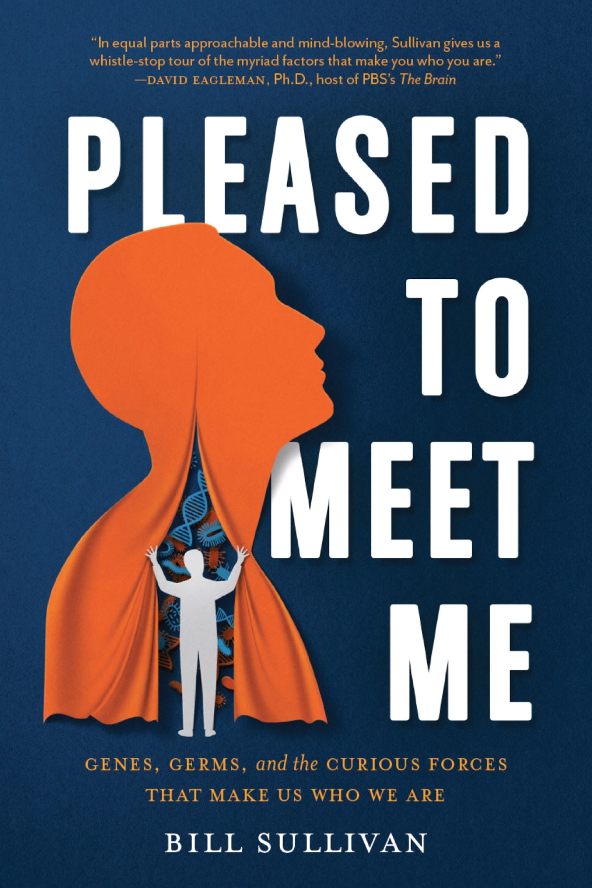 a book cover with the title pleased to meet me