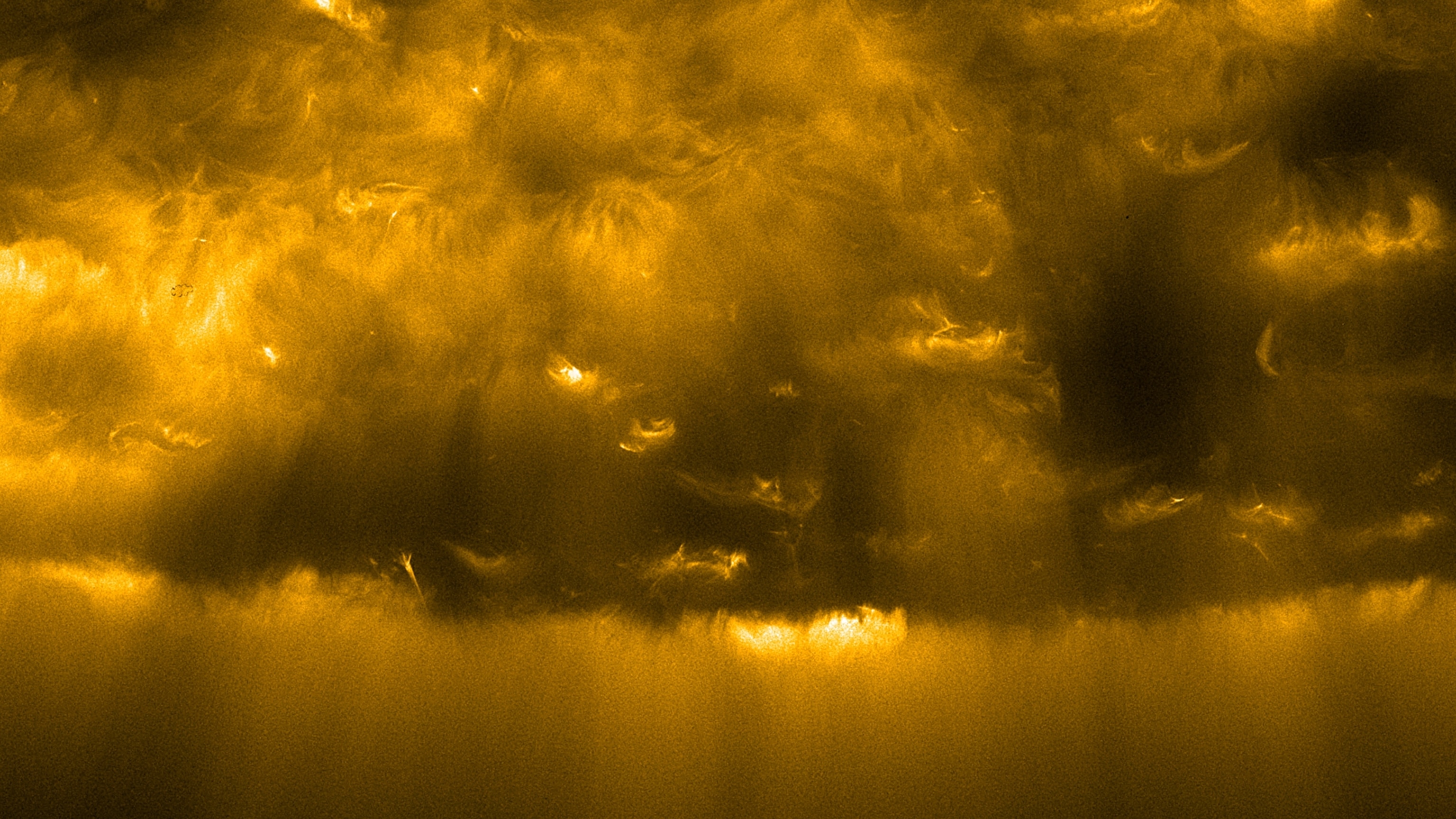 The Sun's south pole.