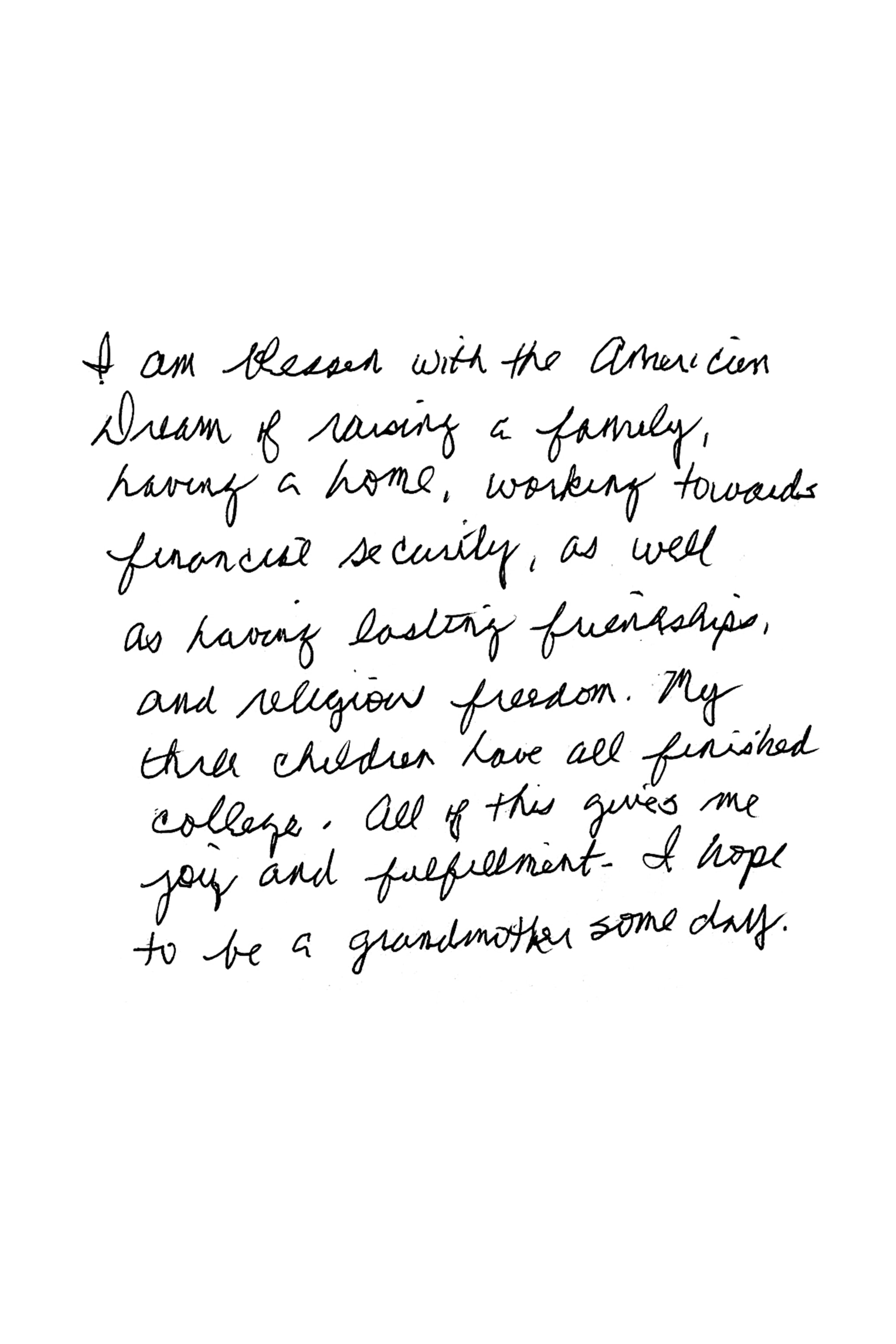 handwritten note