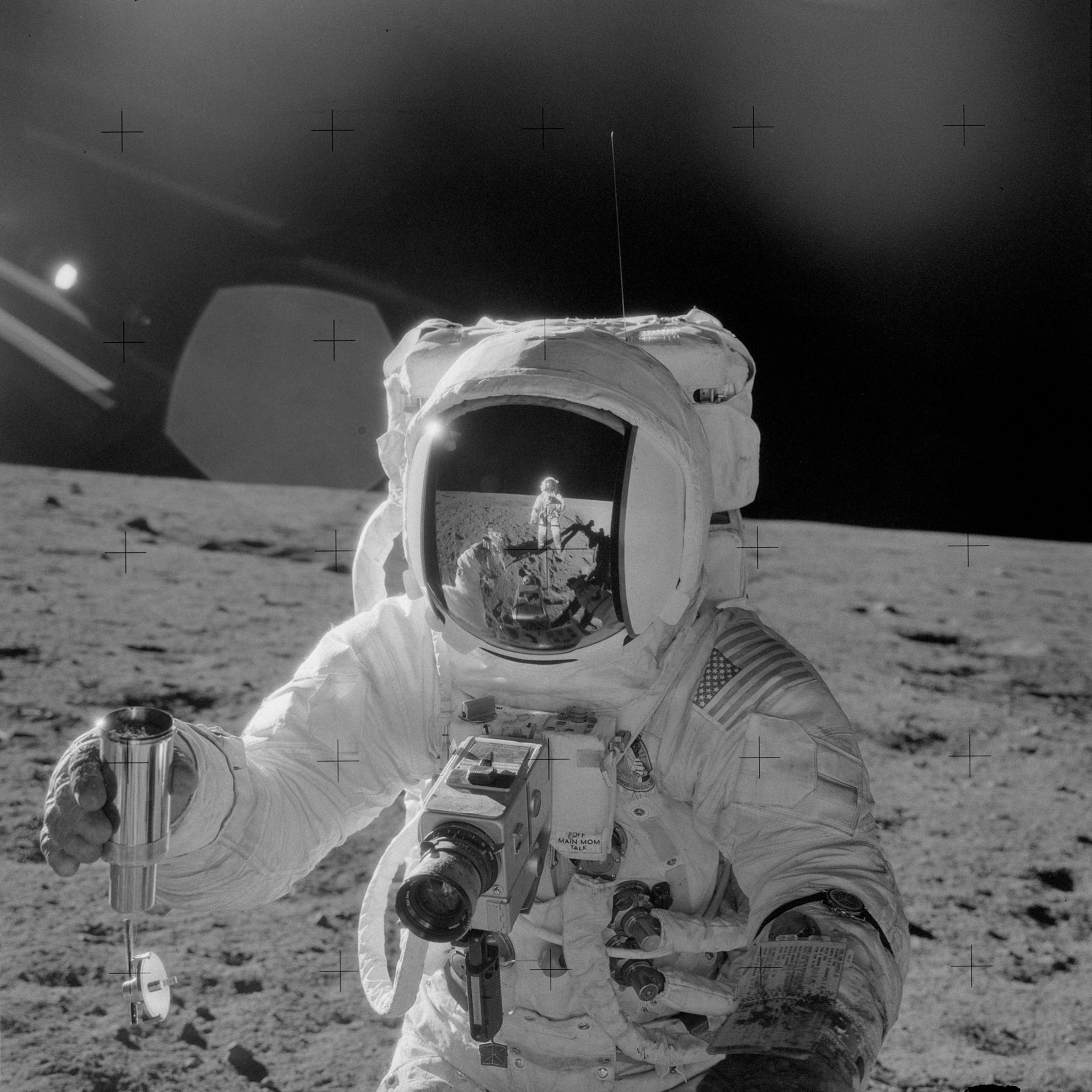 an astronaut on the moon