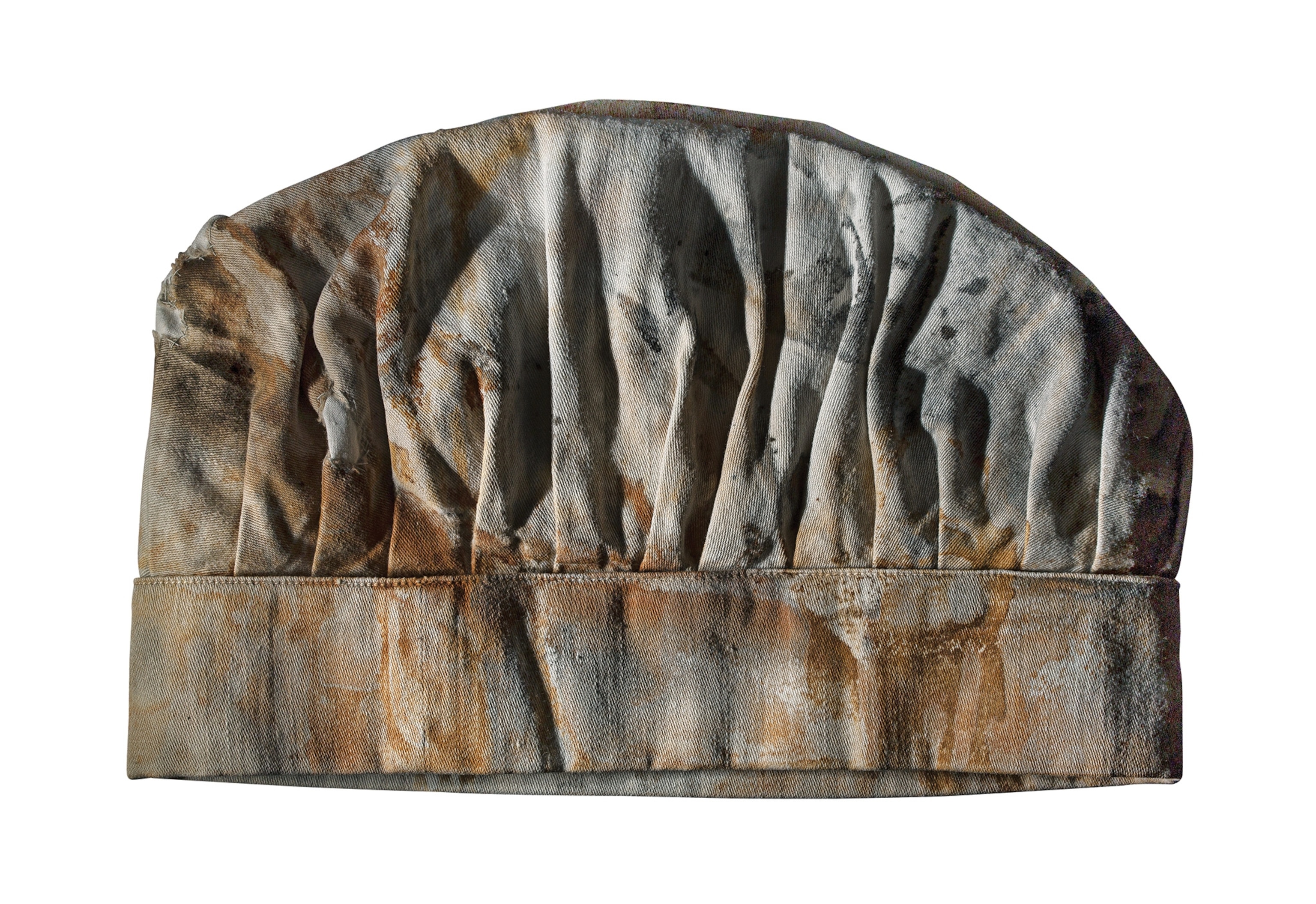 A chef’s hat from the Titanic. One of the most famous members of the ship’s kitchen staff was the chief baker, Charles Joughin, who clung to an overturned lifeboat and was rescued from the water by the crew of the Carpathia.