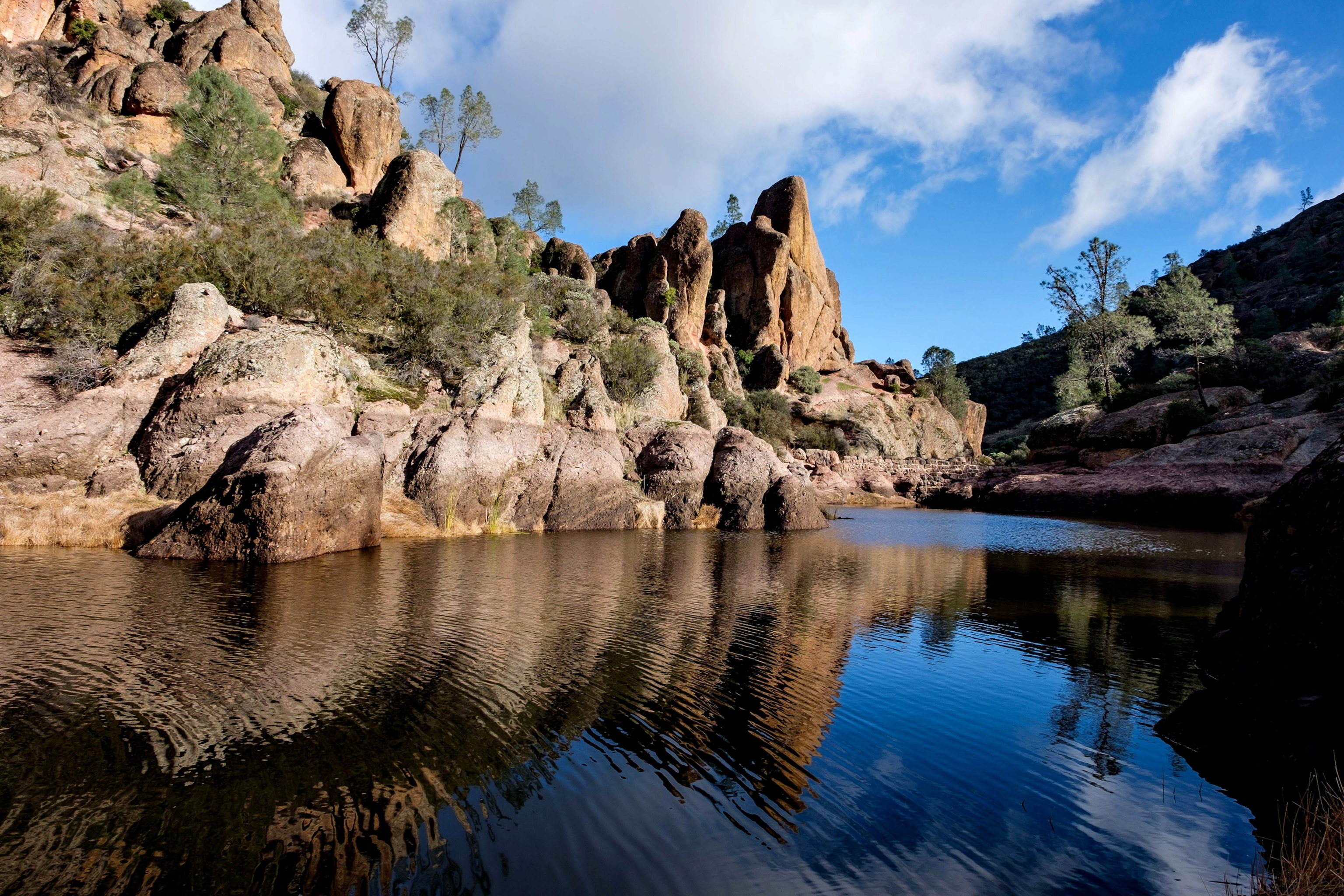 the Bear Gulch area in Pinnacles National Park, California