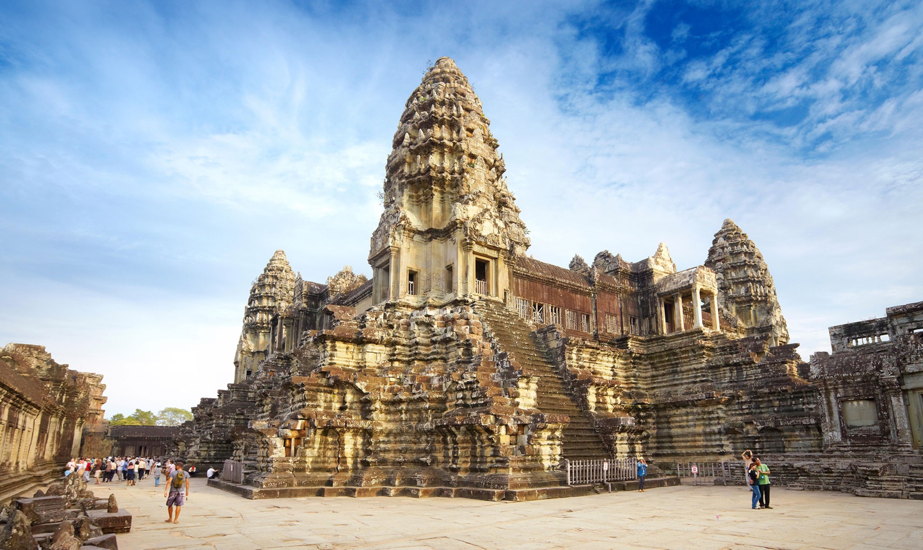 a temple in Cambodia