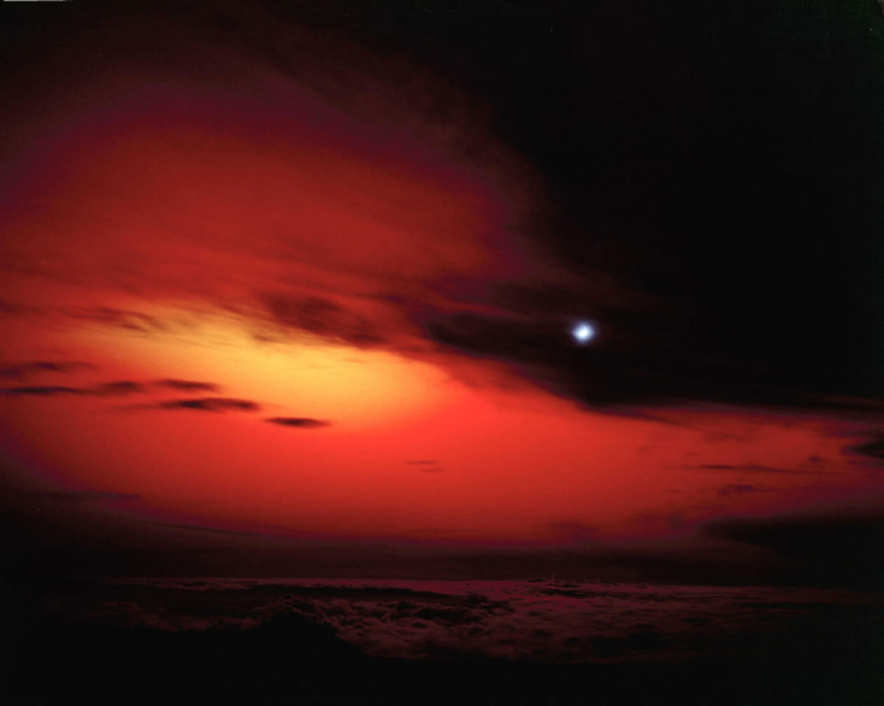A view of Starfish Prime from Maui Station, July 9, 1962.