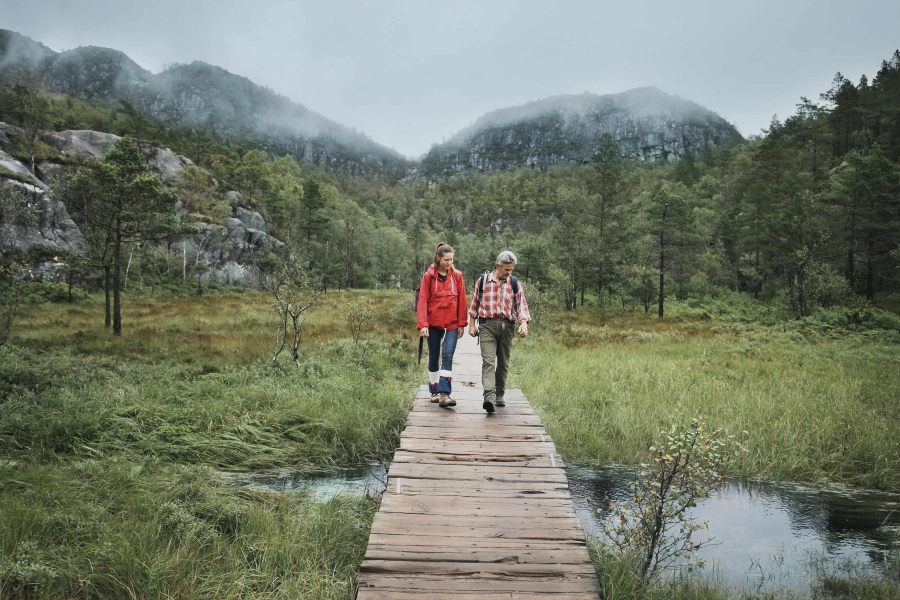 couple hiking