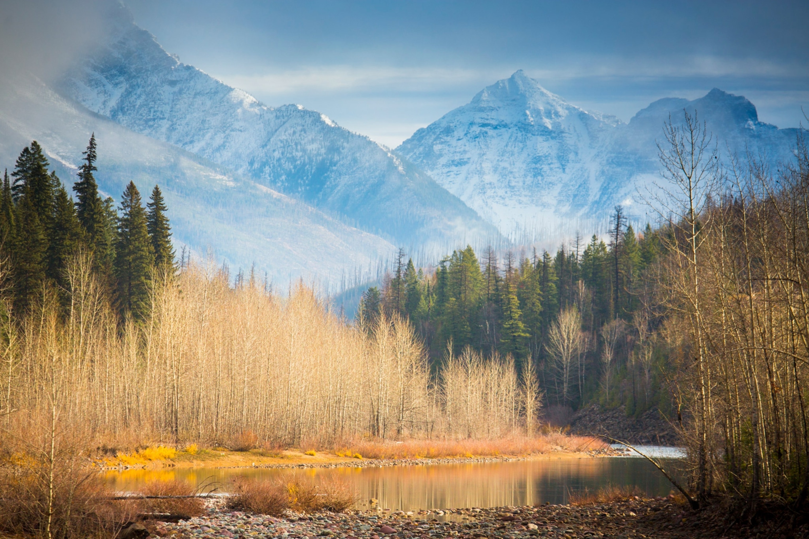 Middle Fork Flathead River in Glacier National Park