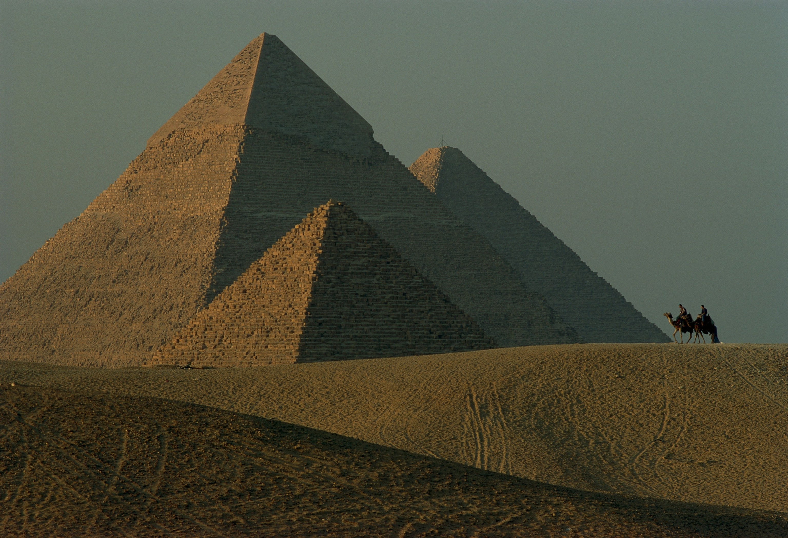 Giza pyramids.