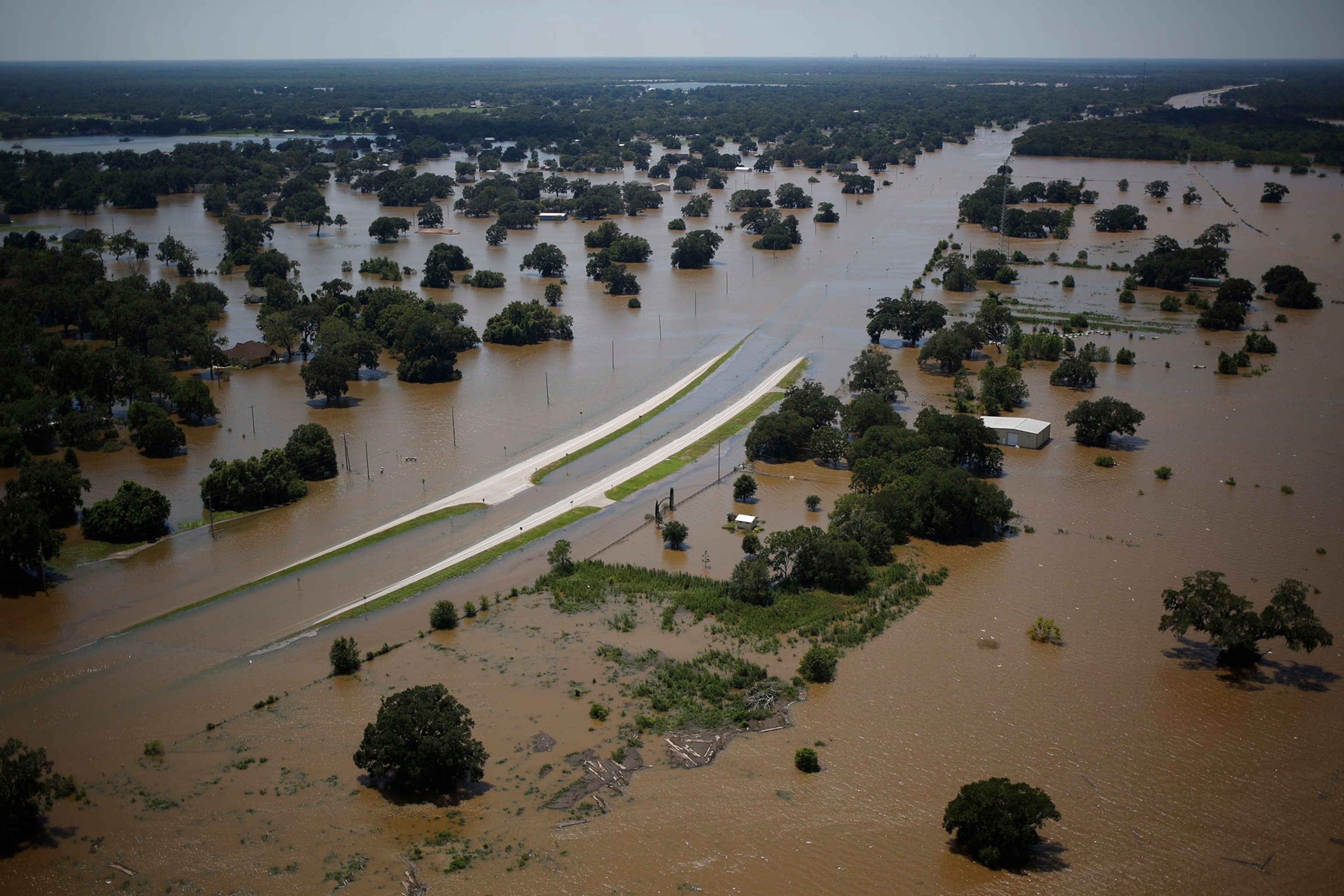 flooding in West Columbia, Texas