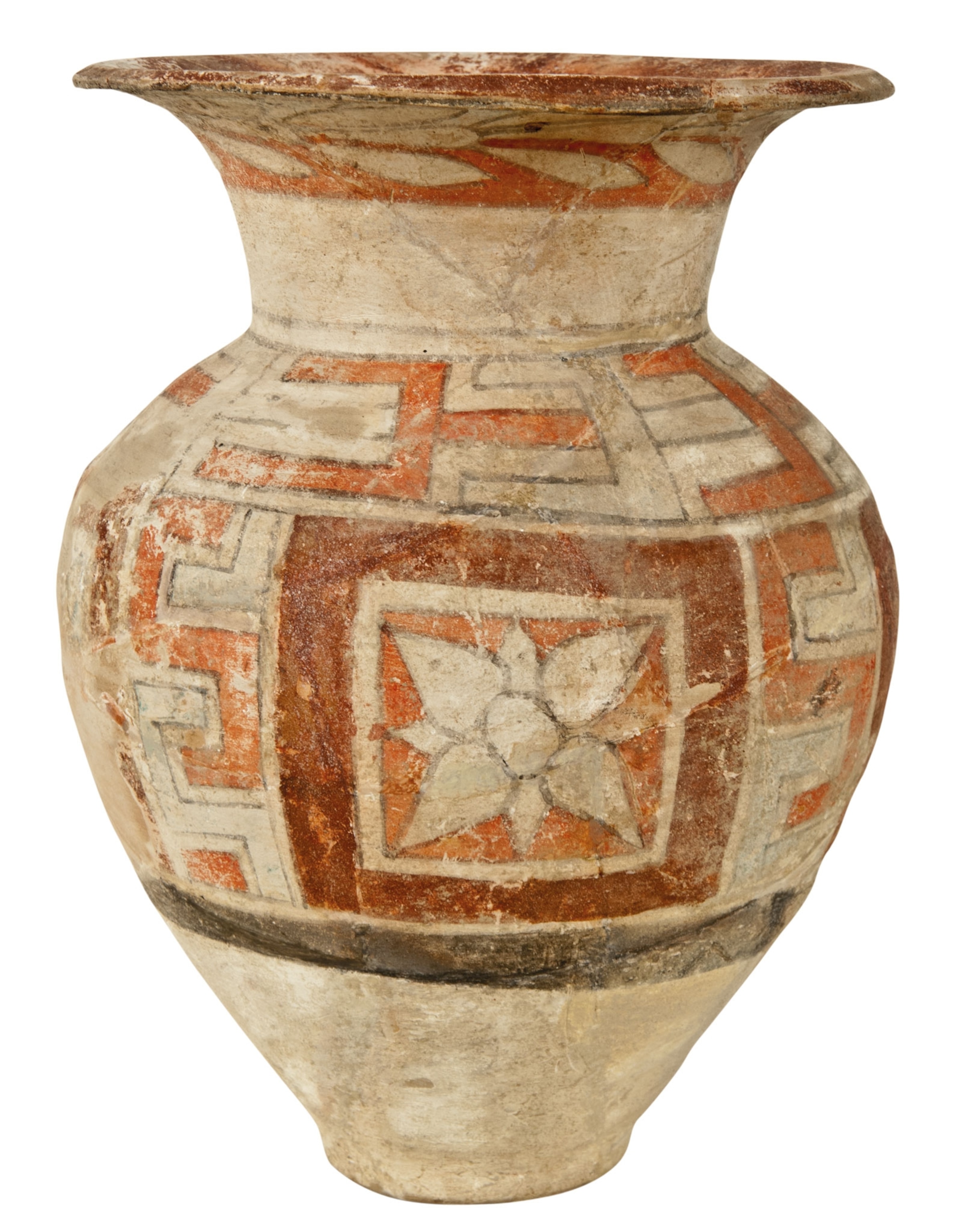 A painted vase