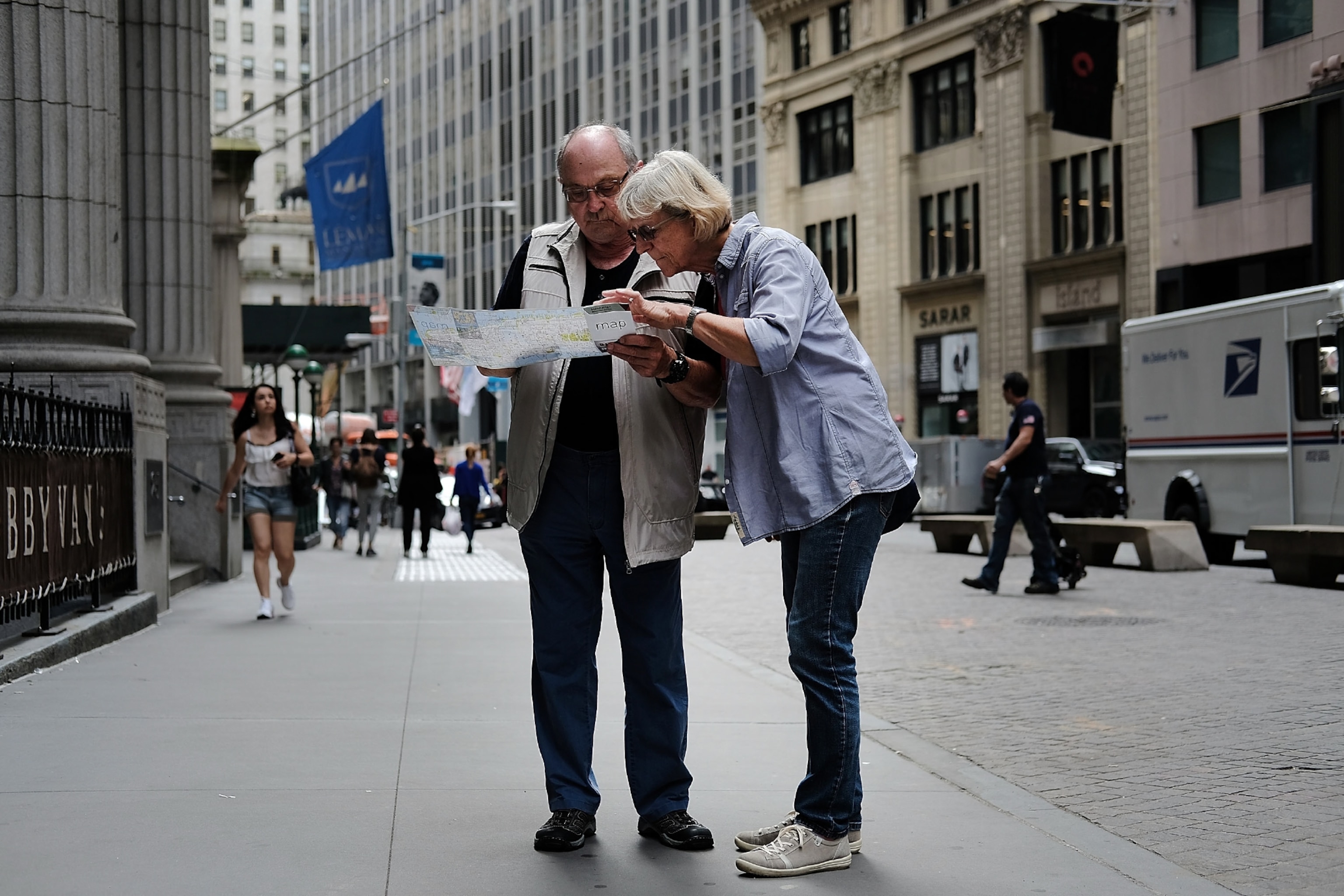 Tourists with Map