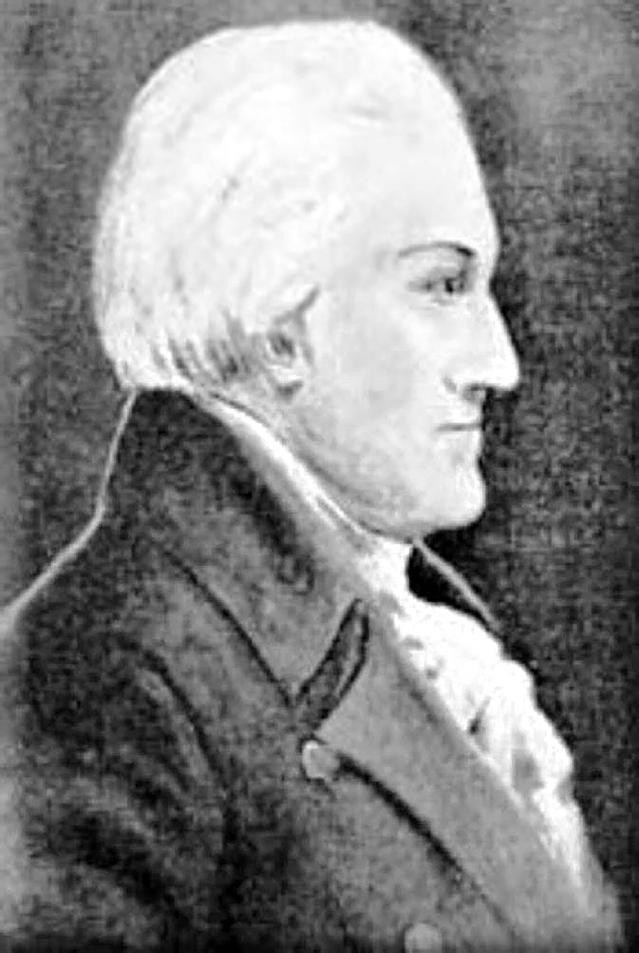 A side view portrait of Henry Livingston, Jr.