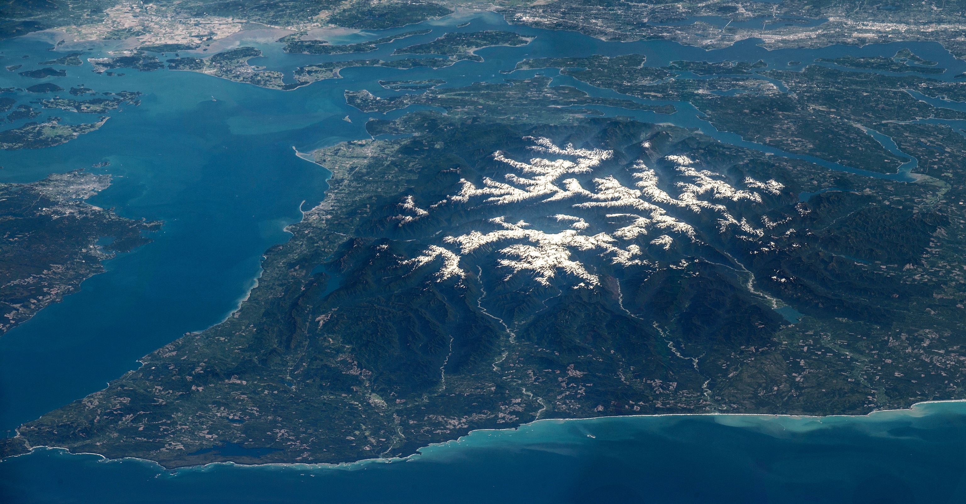 Olympic National Park taken from the International Space Station