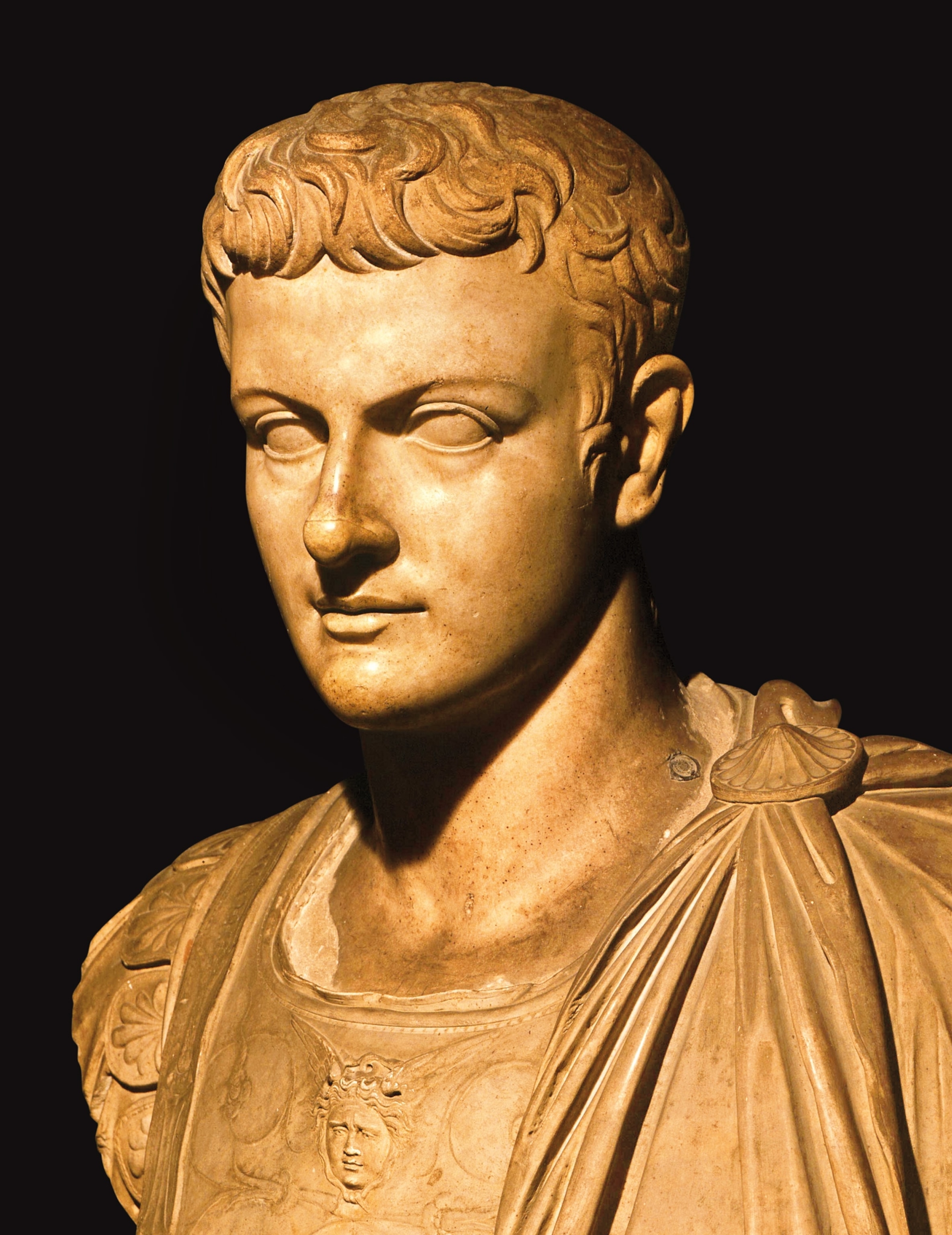 a bust of Caligula