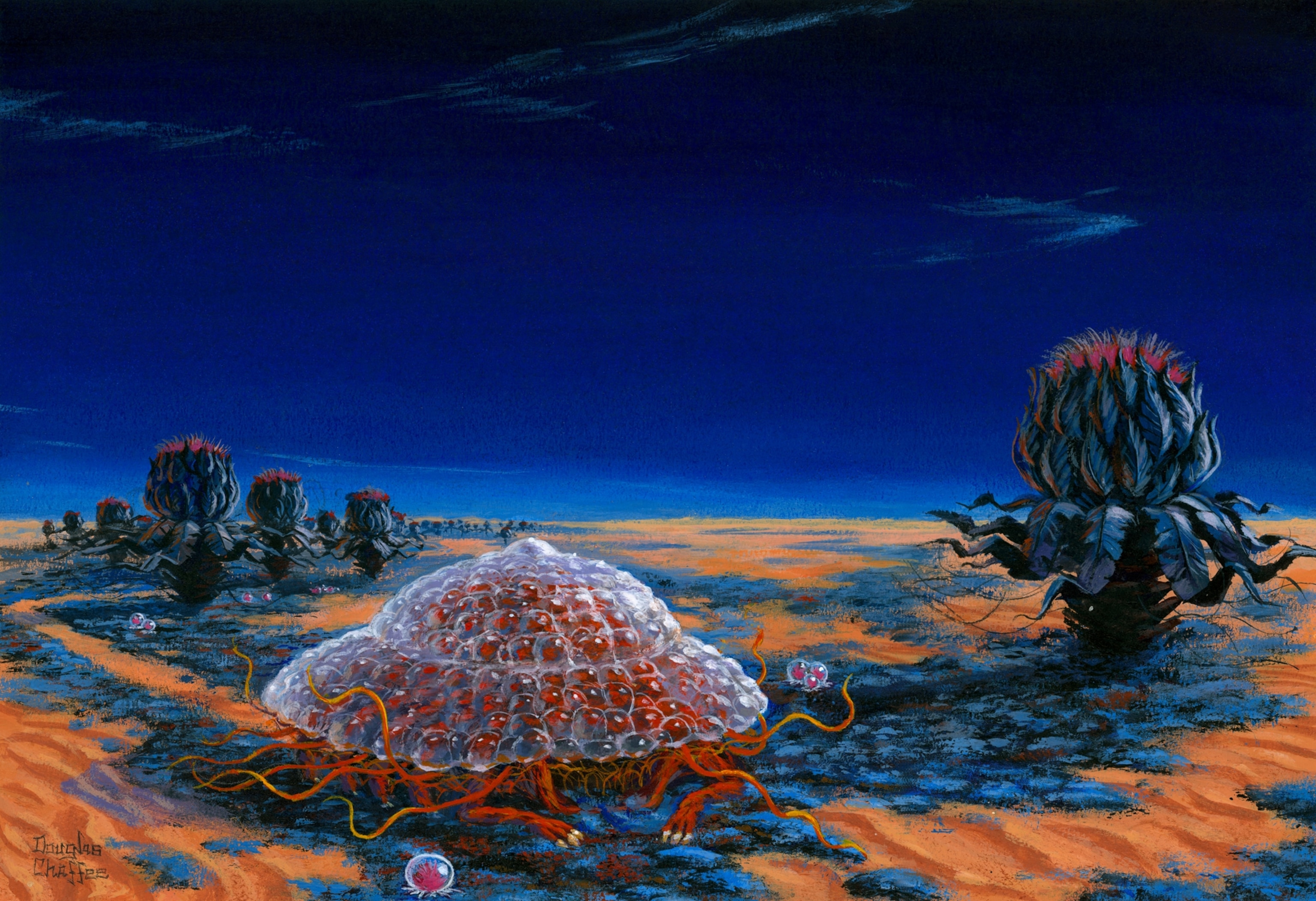 painting of vegetation on Mars.