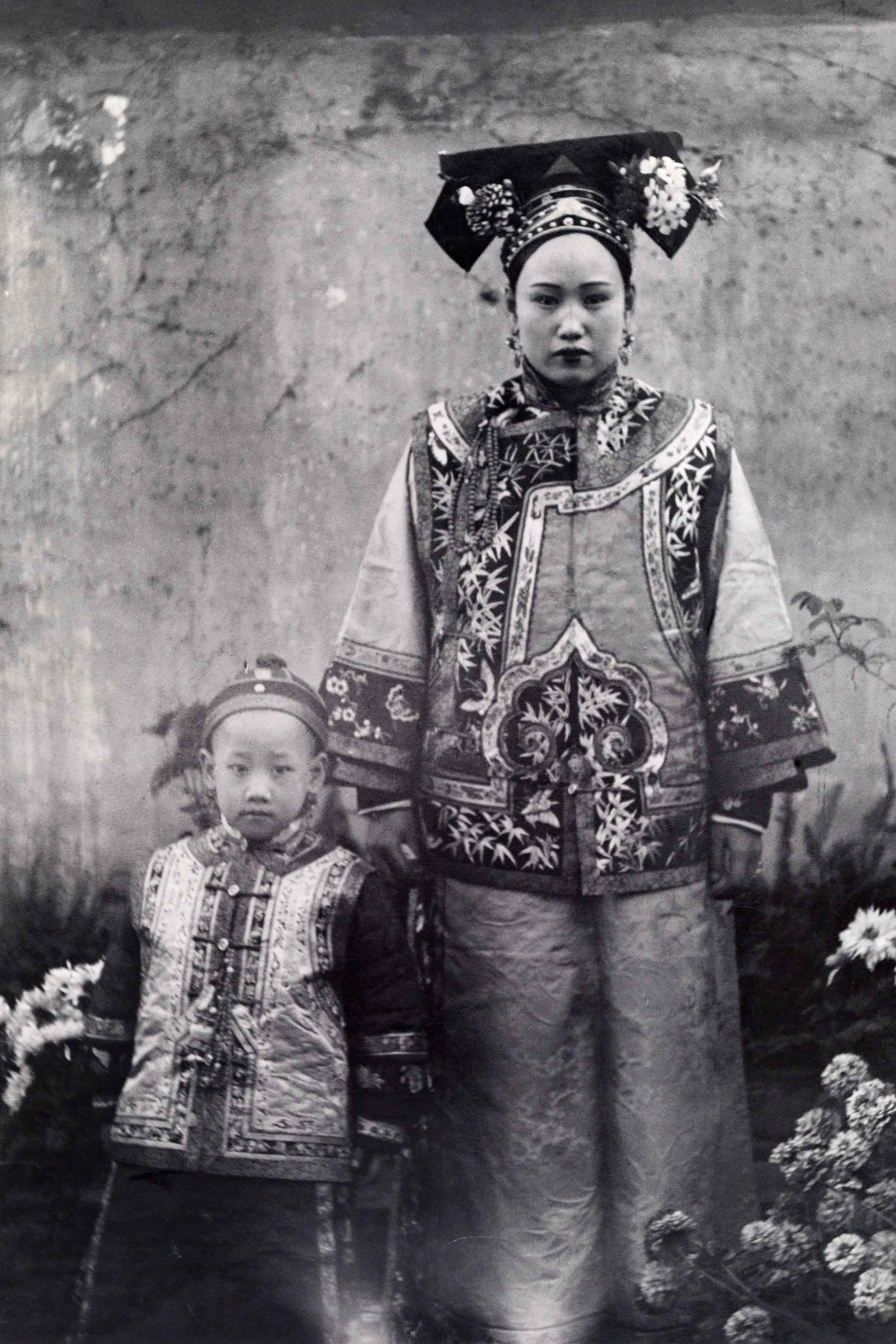 a mother and her child in China