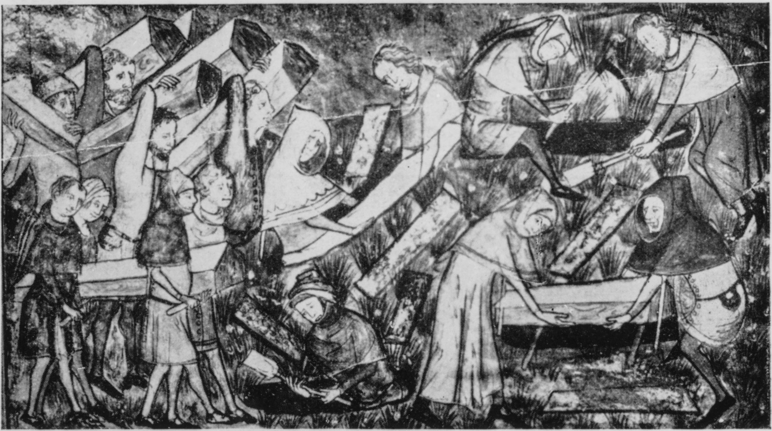 burials during the Black Plague