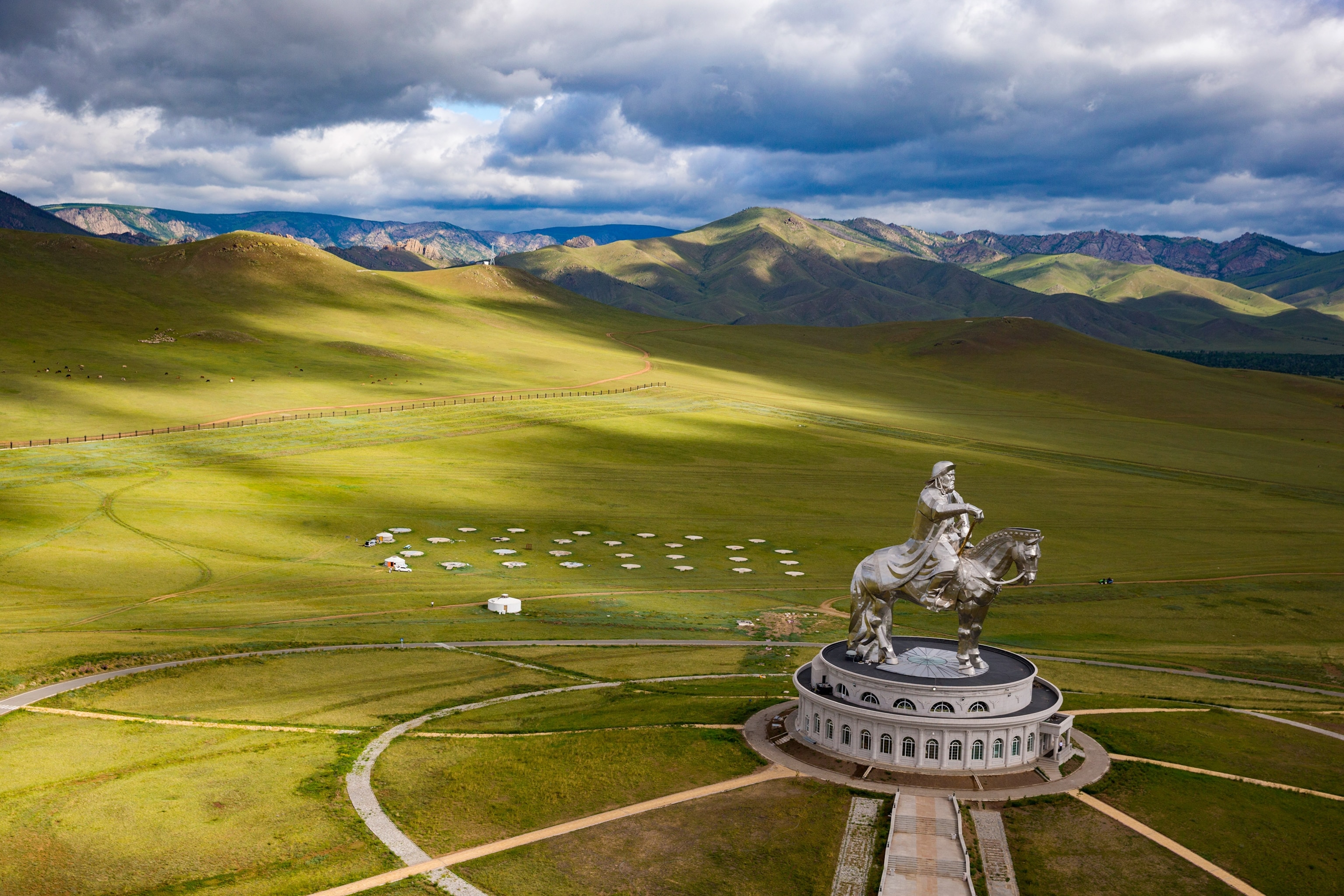 the Genghis Khan Equestrian Statue near Ulan Bator, Mongolia