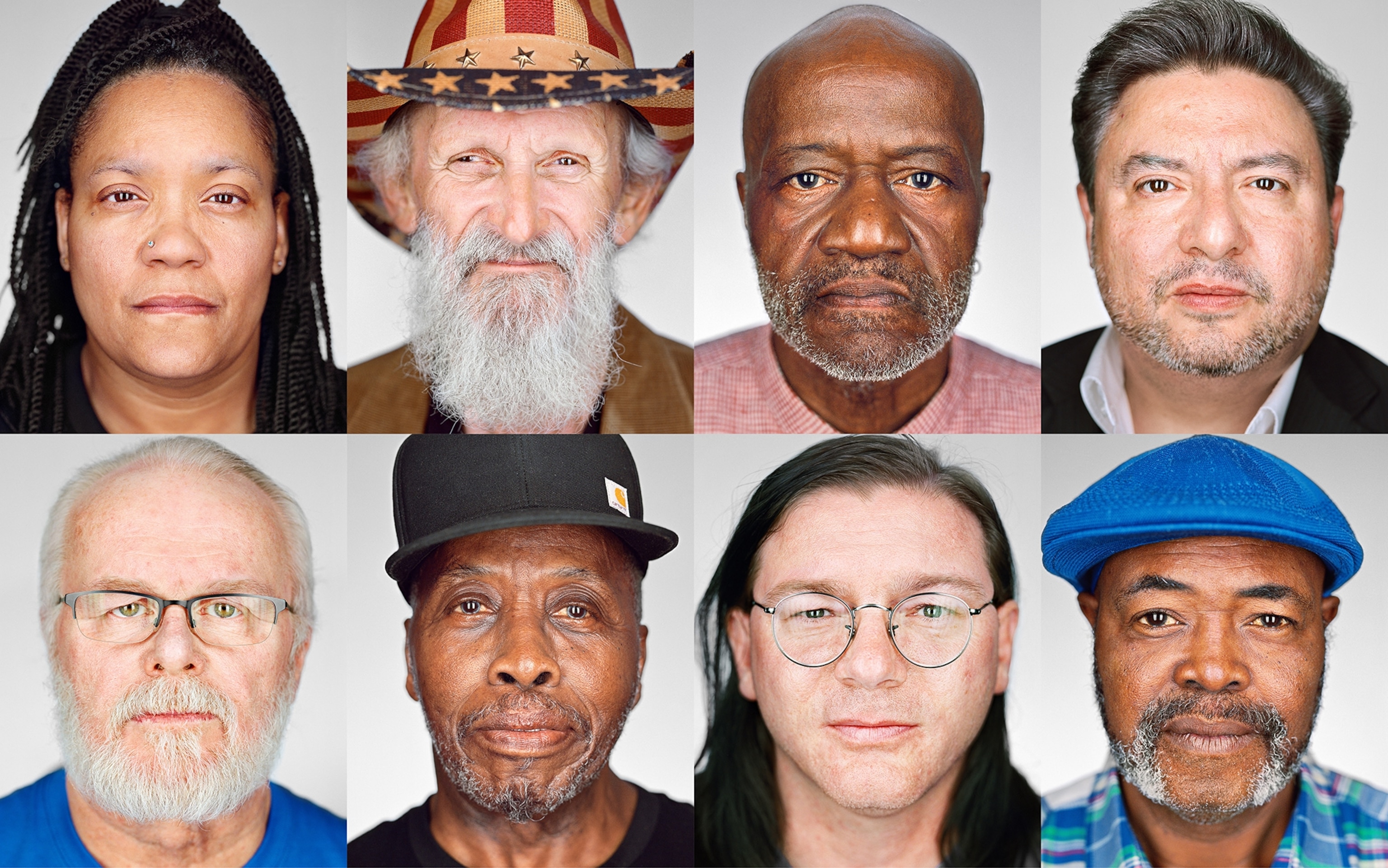 picture grid of death row exonerees