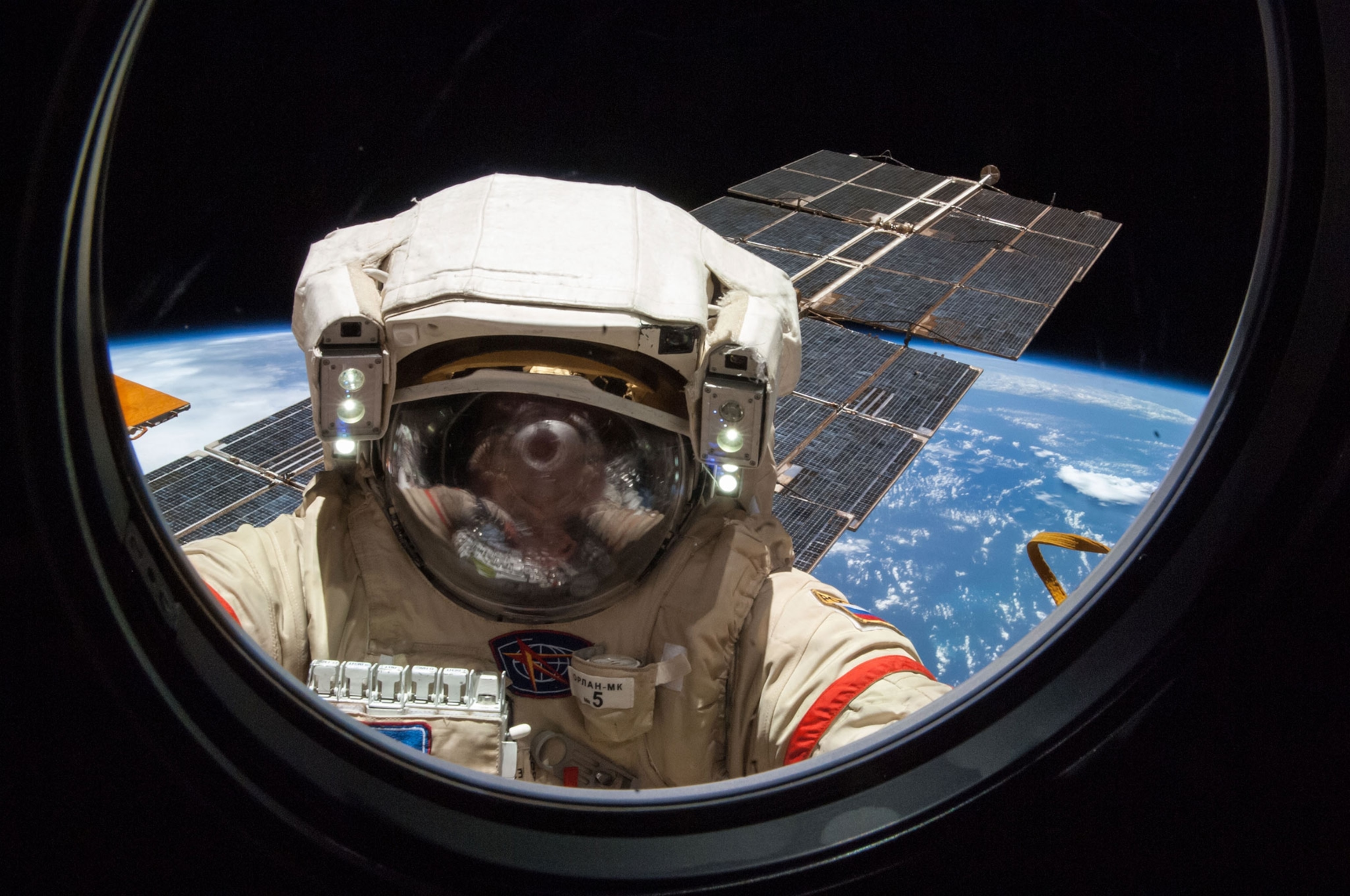 a cosmonaut in space