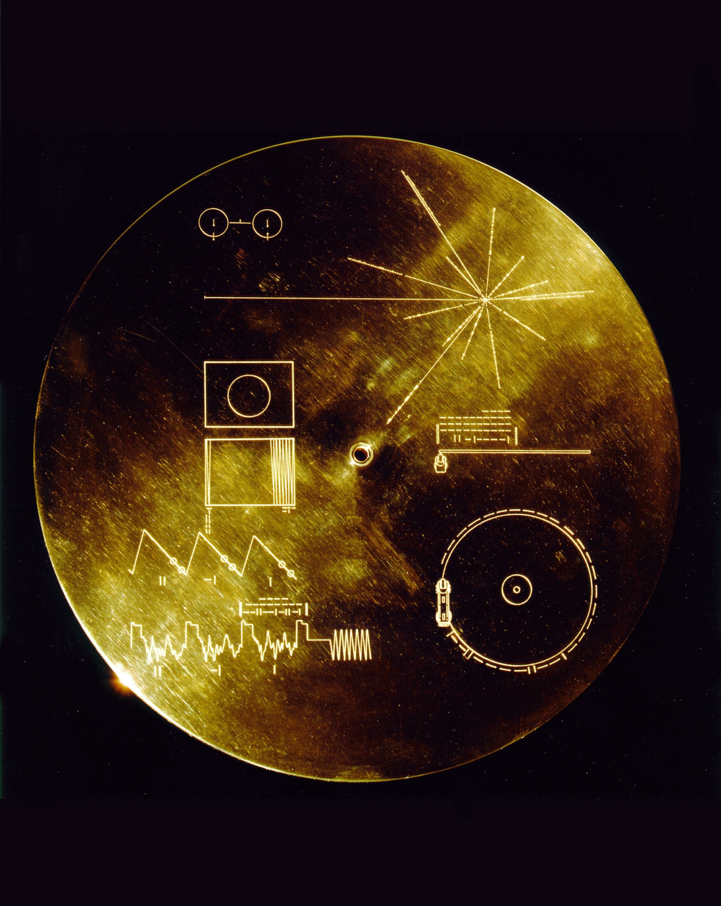 the Voyager record cover