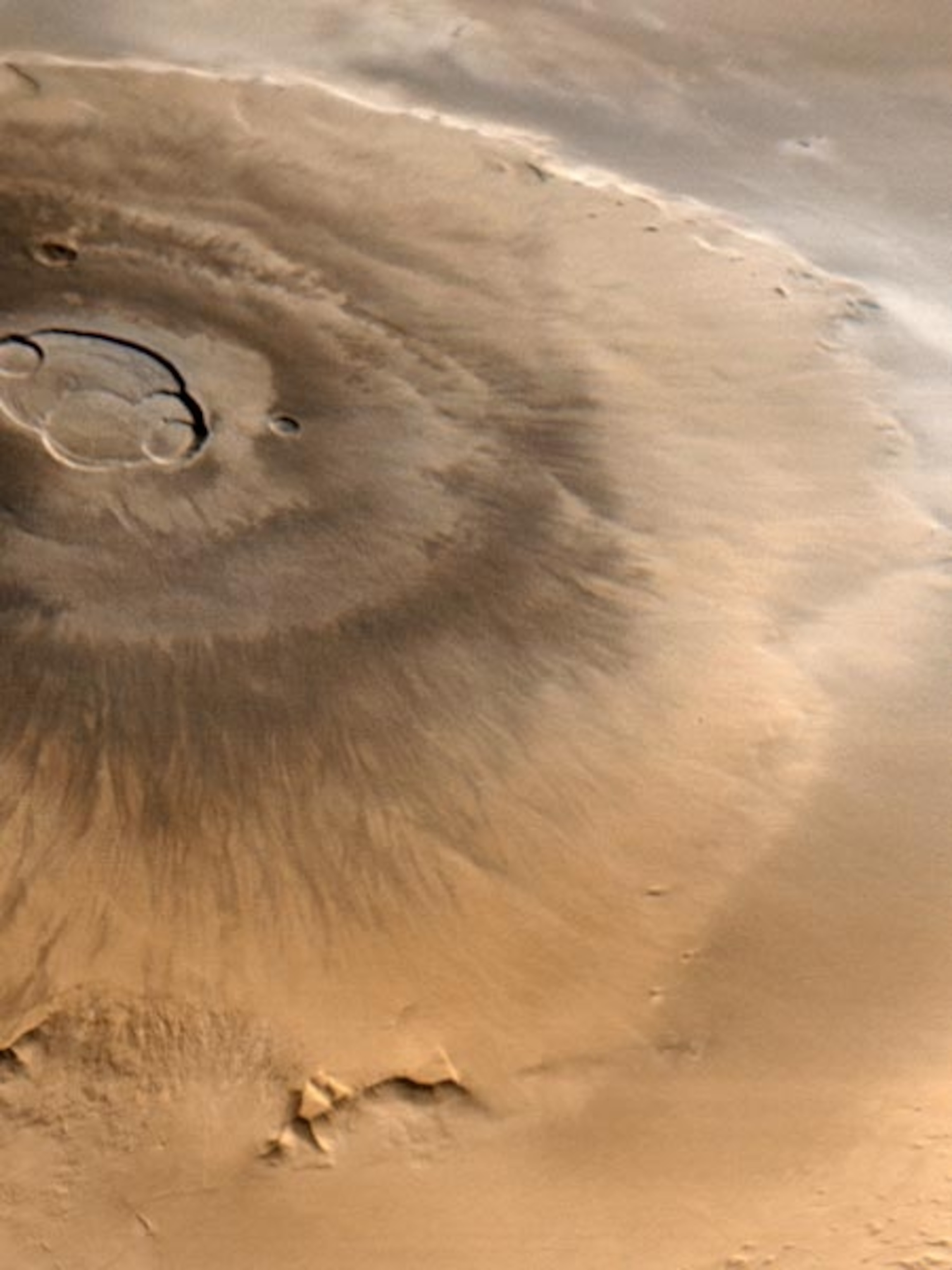 Mars' Olympus Mons volcano