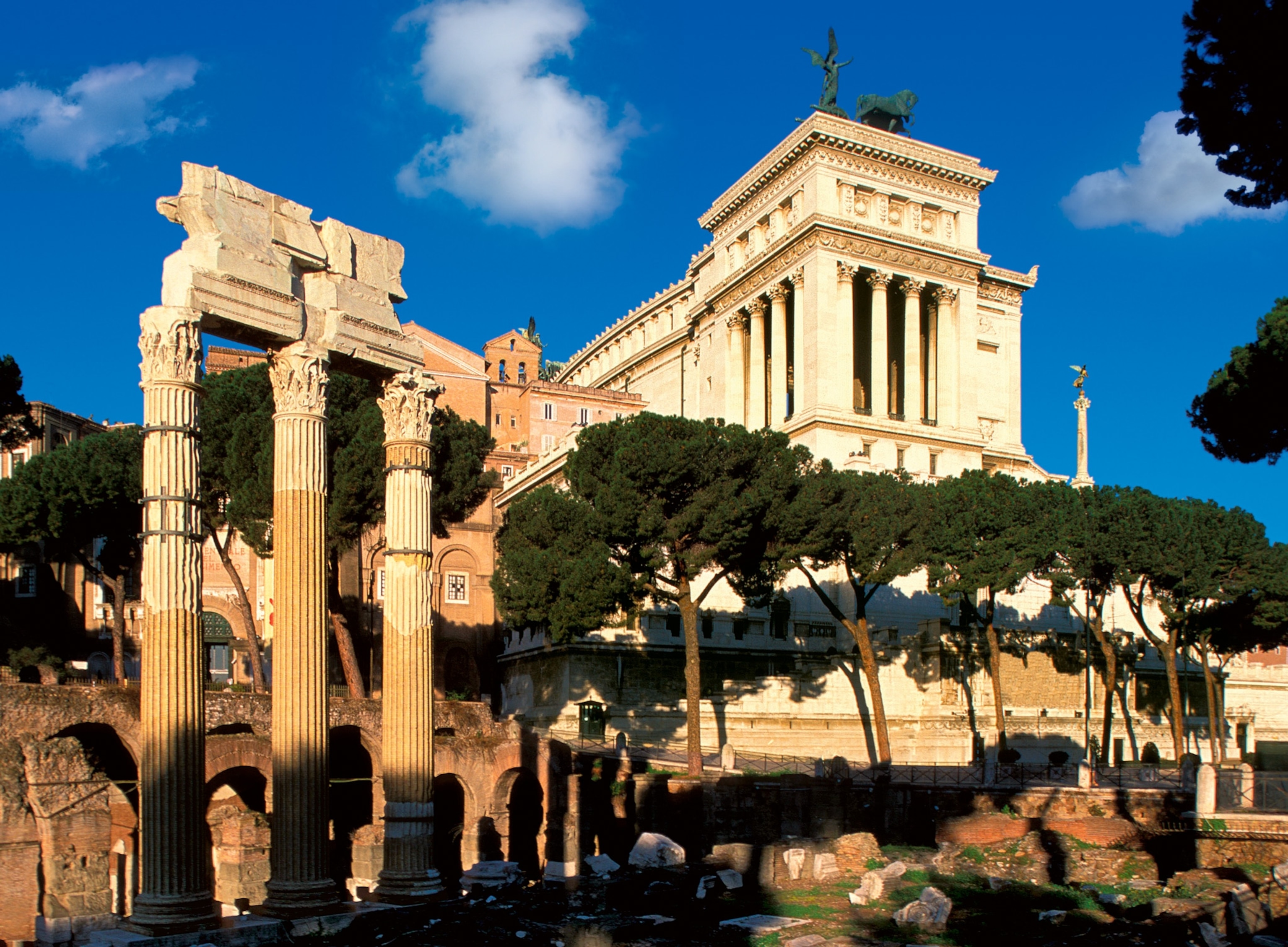 the Temple of Castor and Pollux in Rome