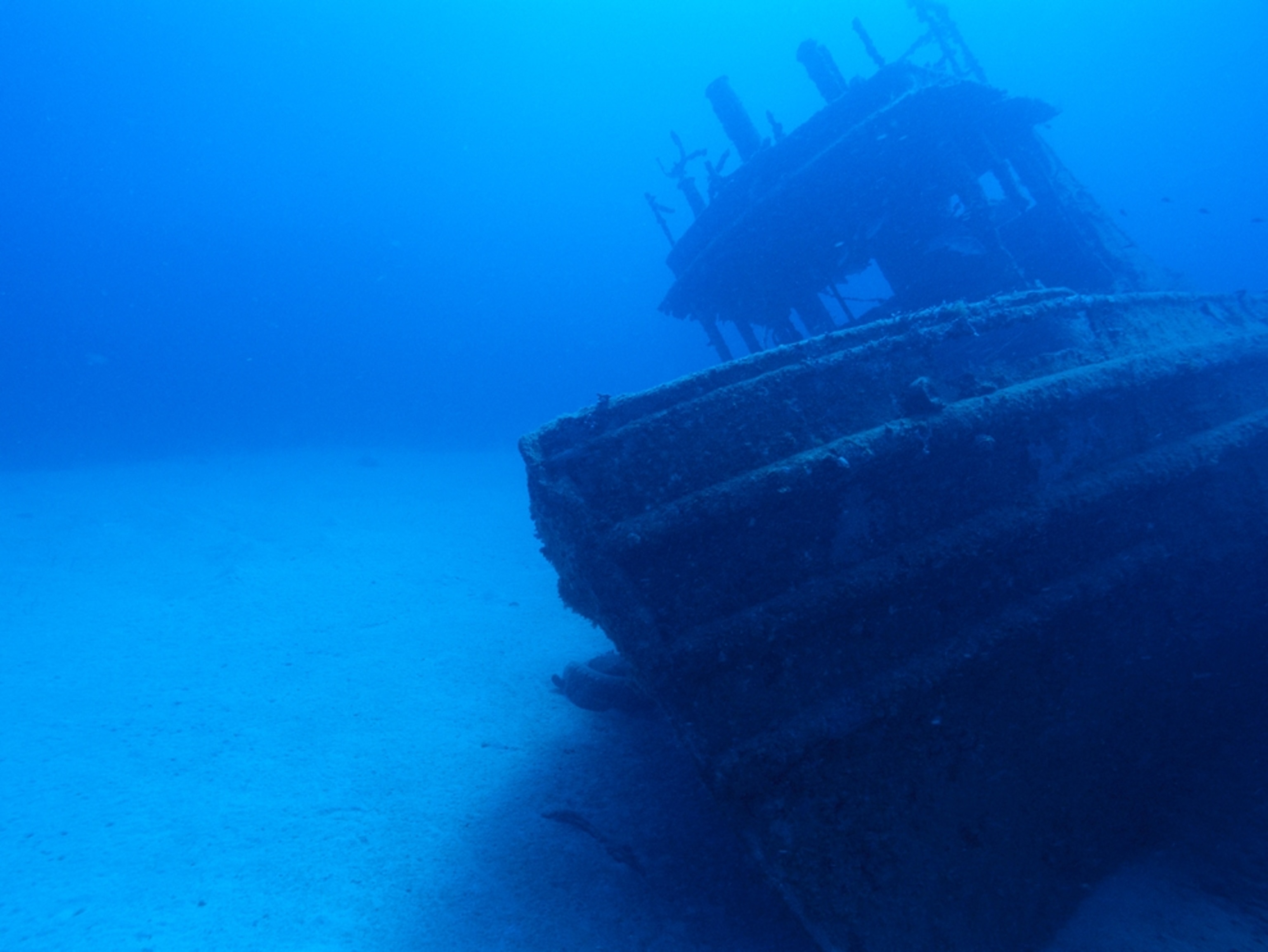 Sunken tugboat