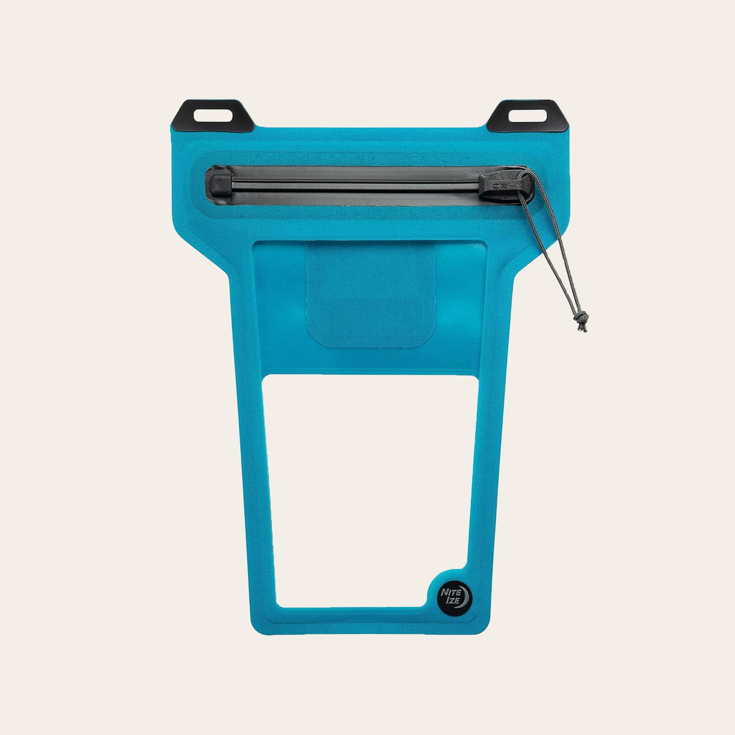 Nite Ize Runoff blue waterproof phone pouch.
