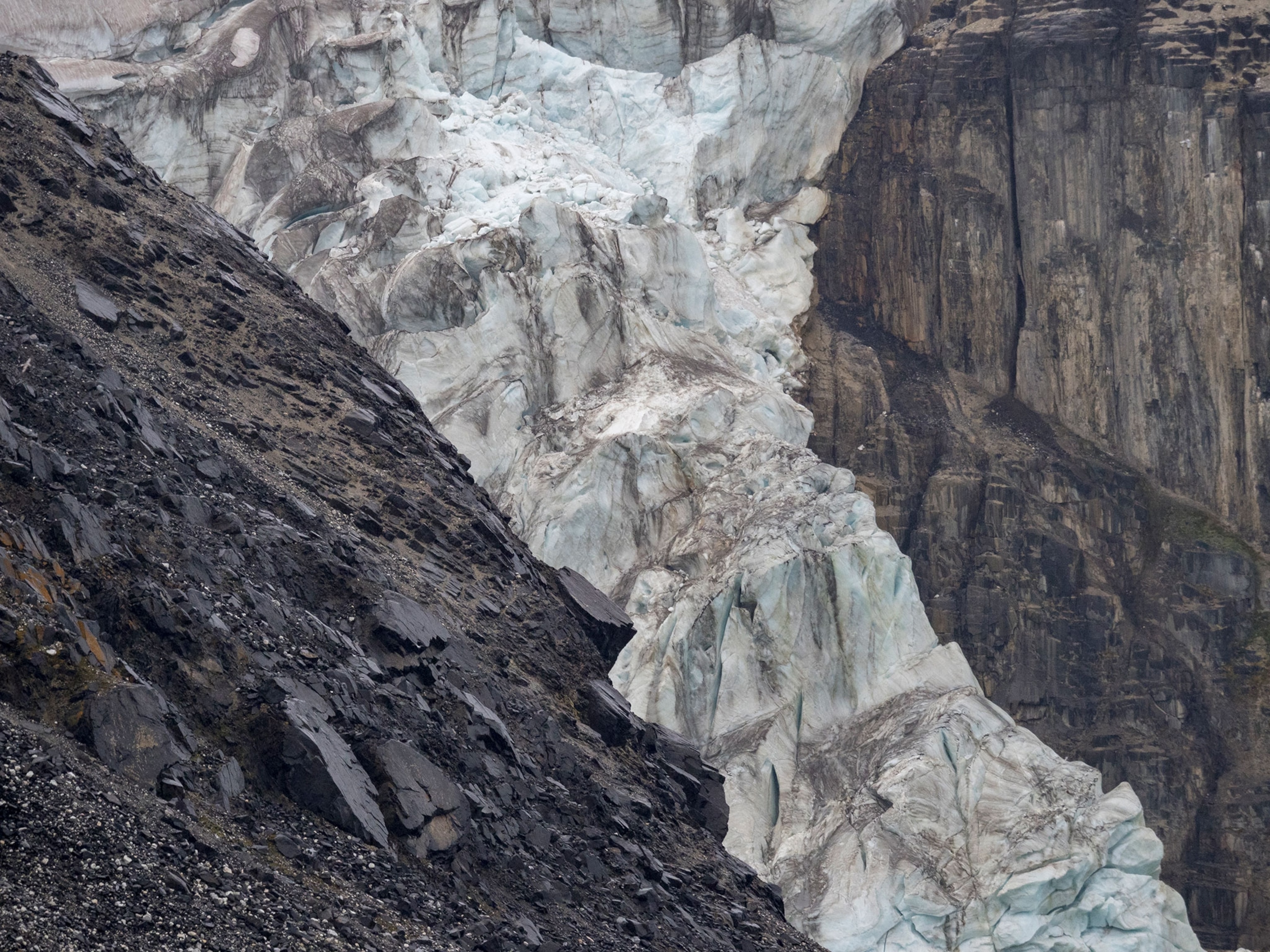 a retreating glacier