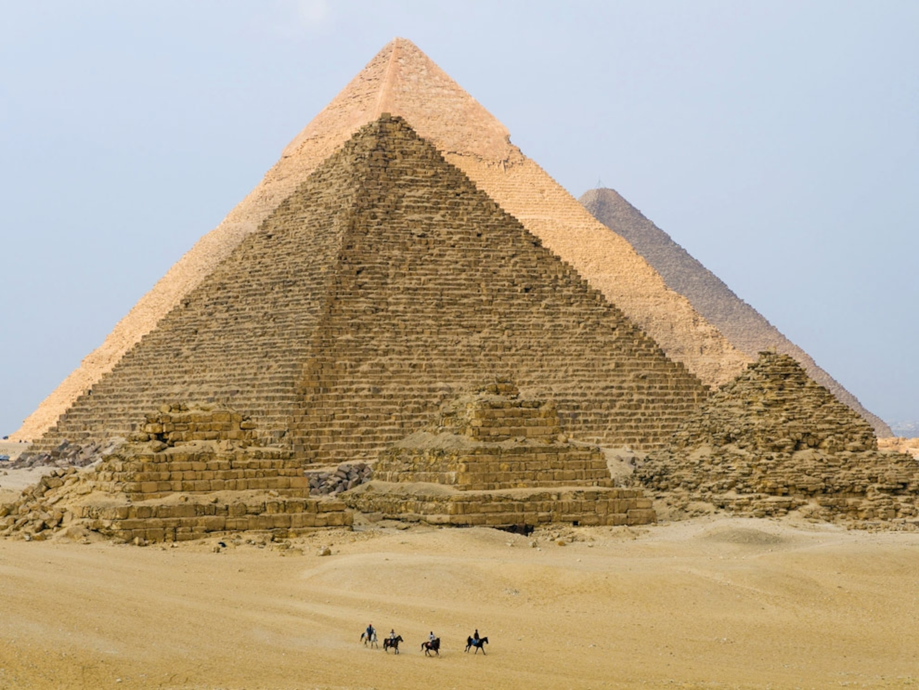 Pyramids in the desert