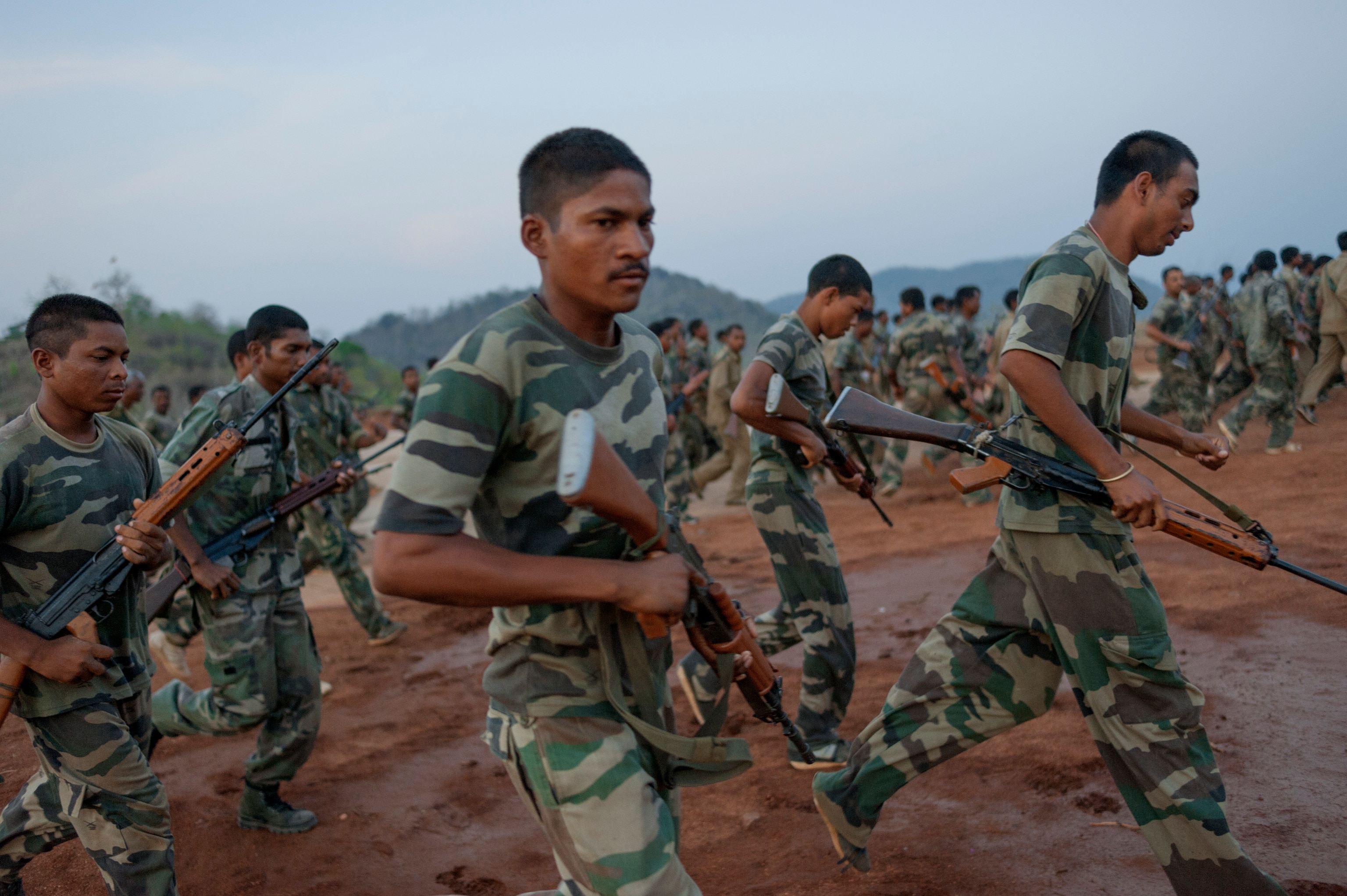 policemen training at the Counter Terrorism and Jungle Warfare College