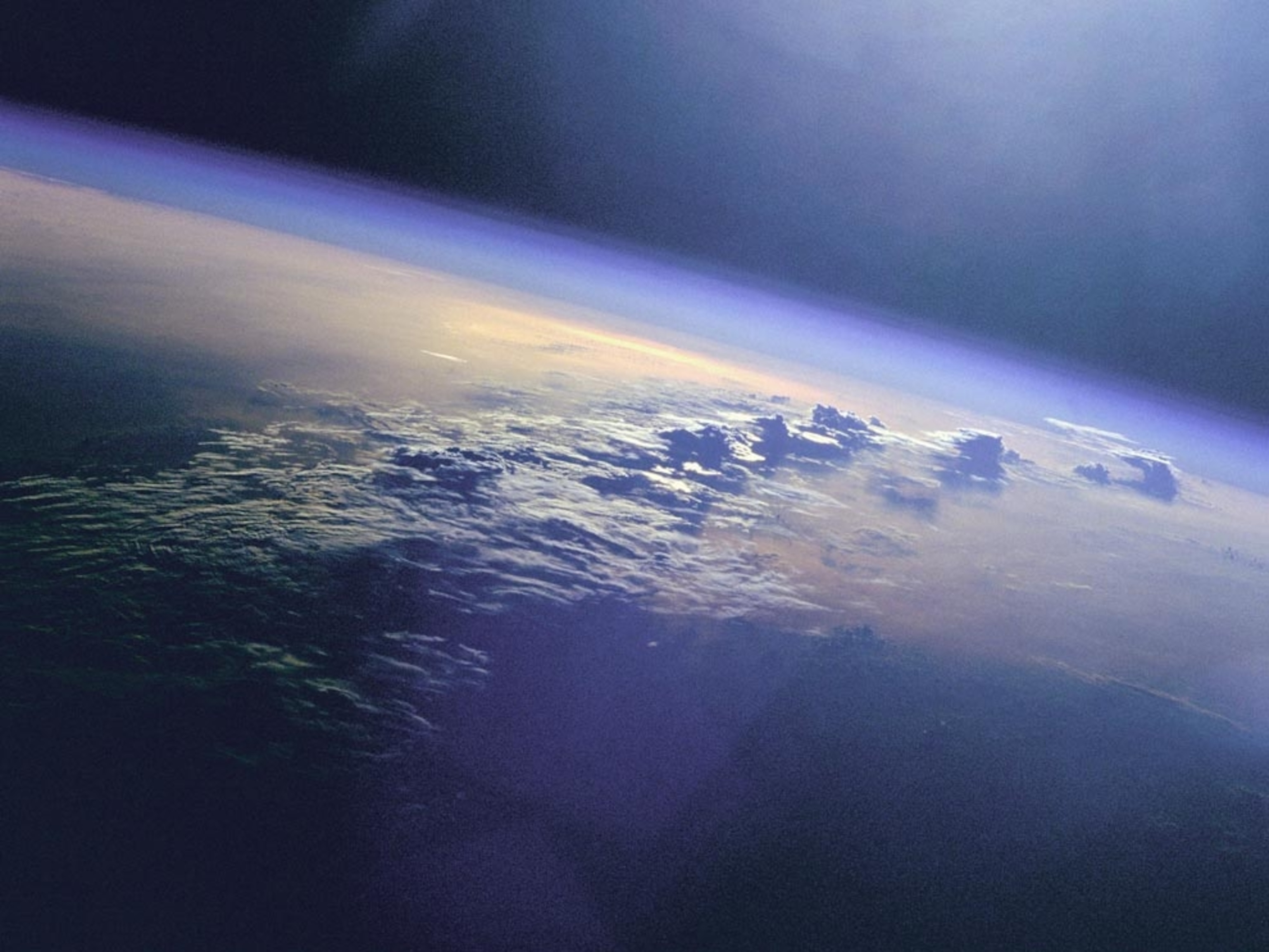 clouds and sunlight over the Indian Ocean