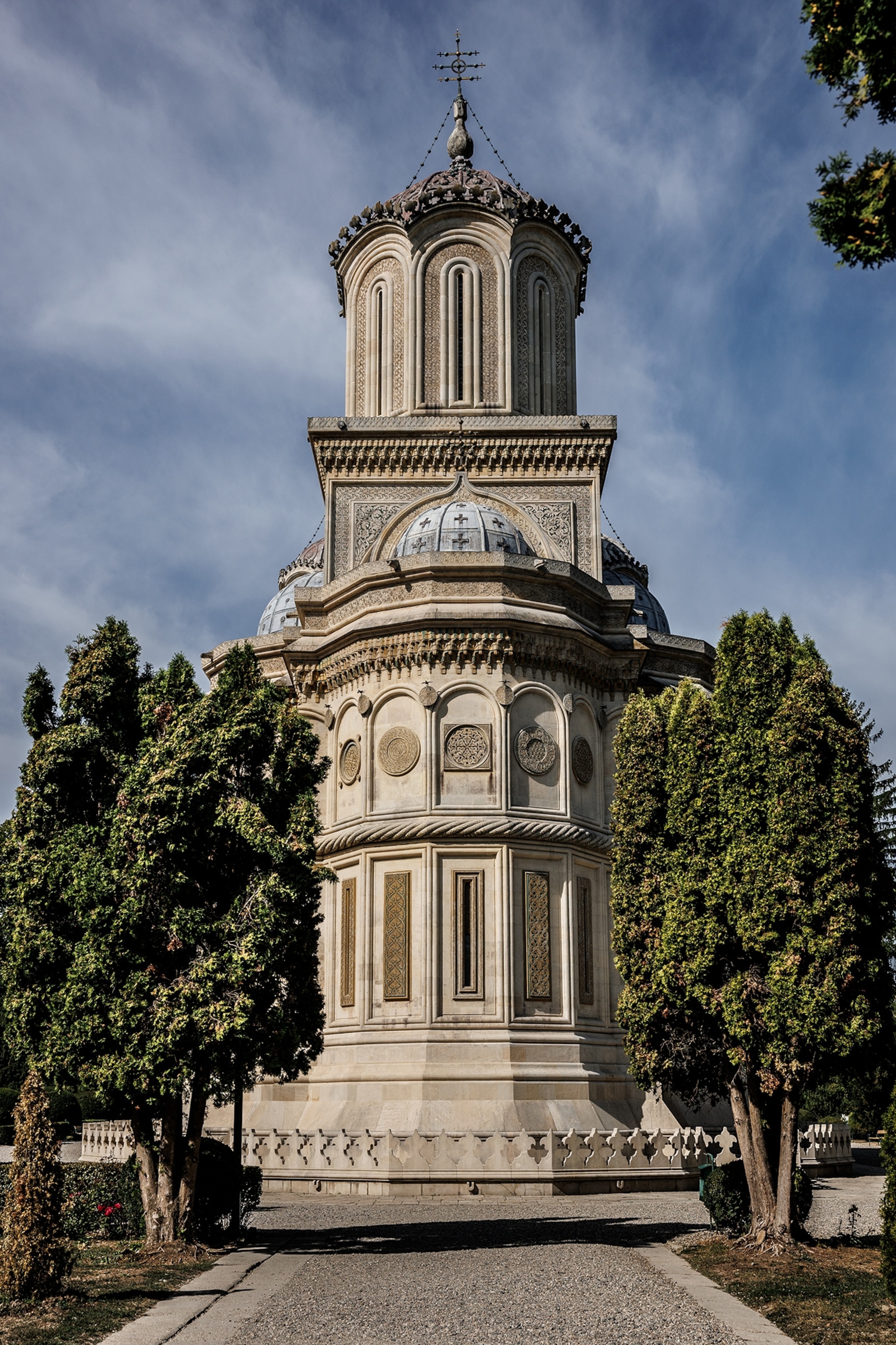The Curtea de Argeș Cathedral, built in the early 16th century, is a Romanian Orthodox cathedral situated in Curtea de Argeș, Romania.