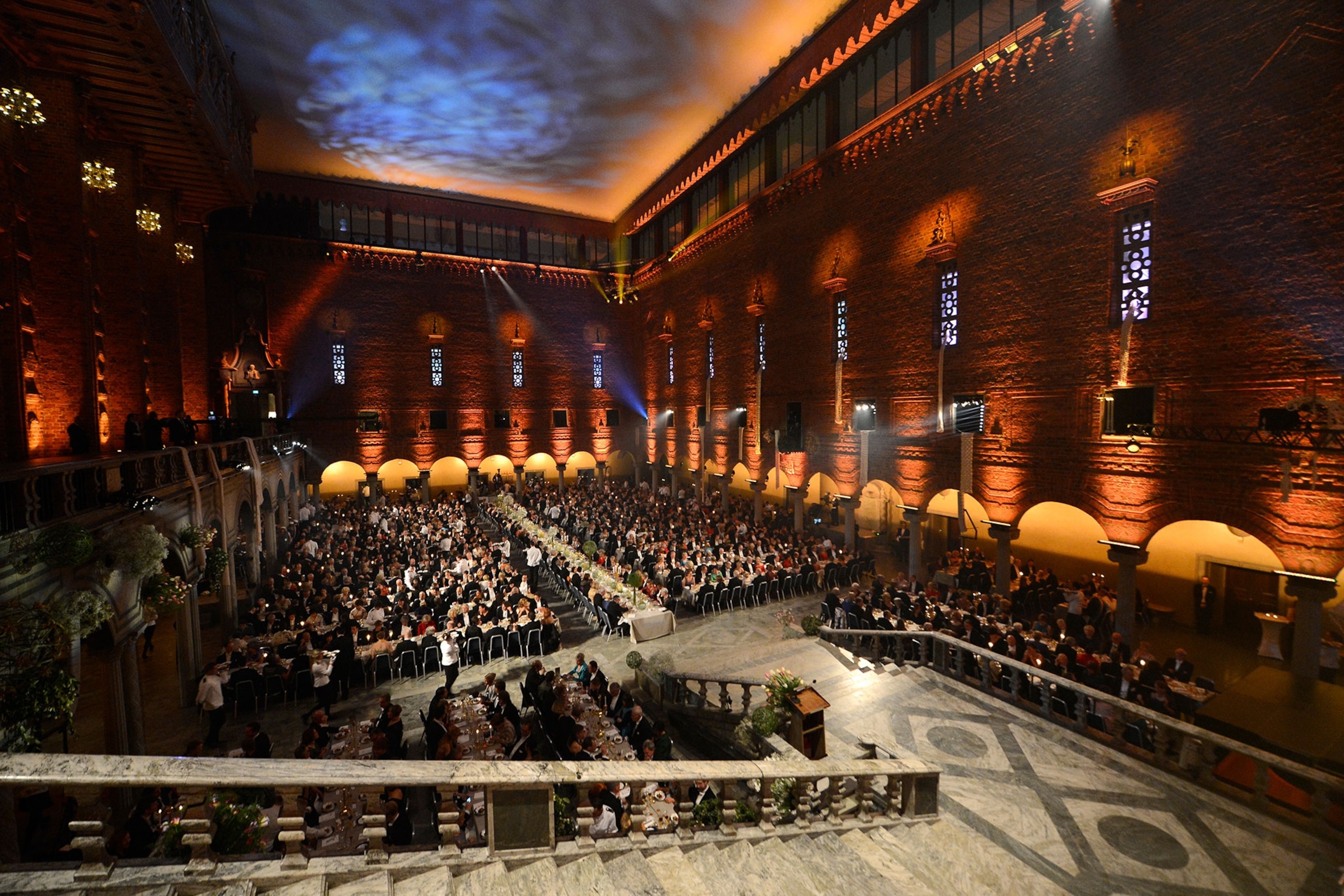 Nobel Prize awarding ceremony at the Stockholm City Hal