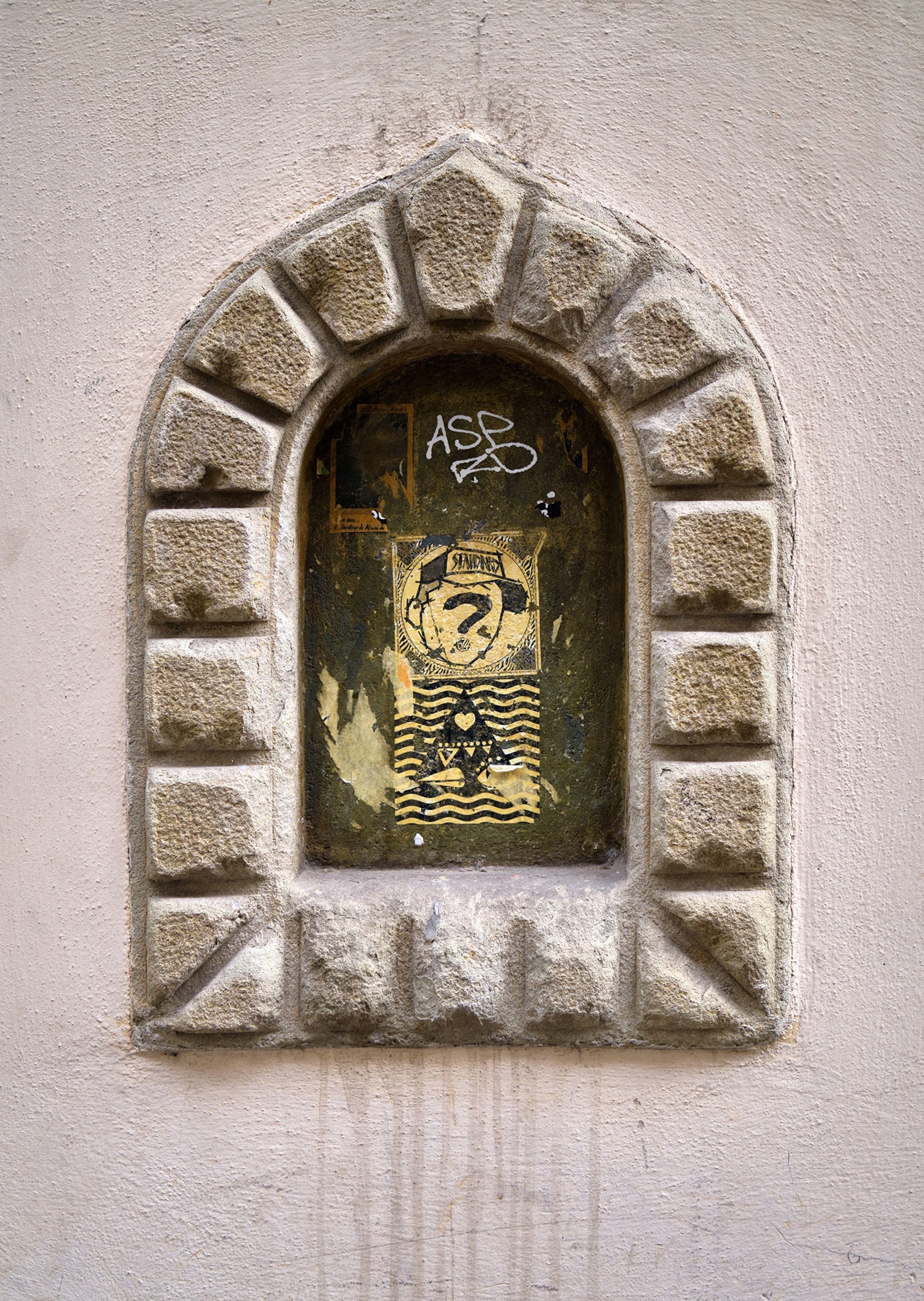 Historic Wine Window or Buchetta del Vino in Florence Italy
