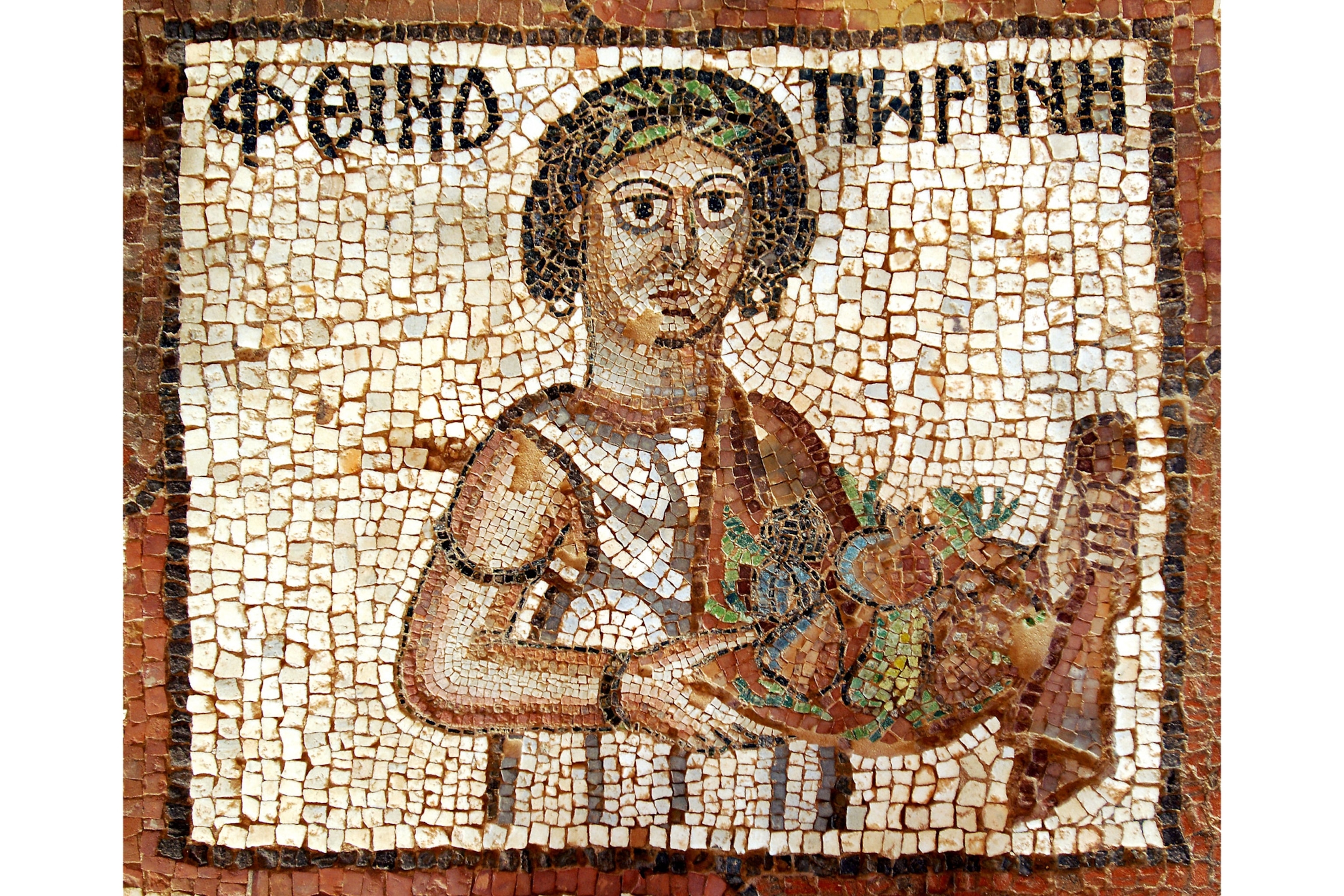 a Byzantine mosaic
