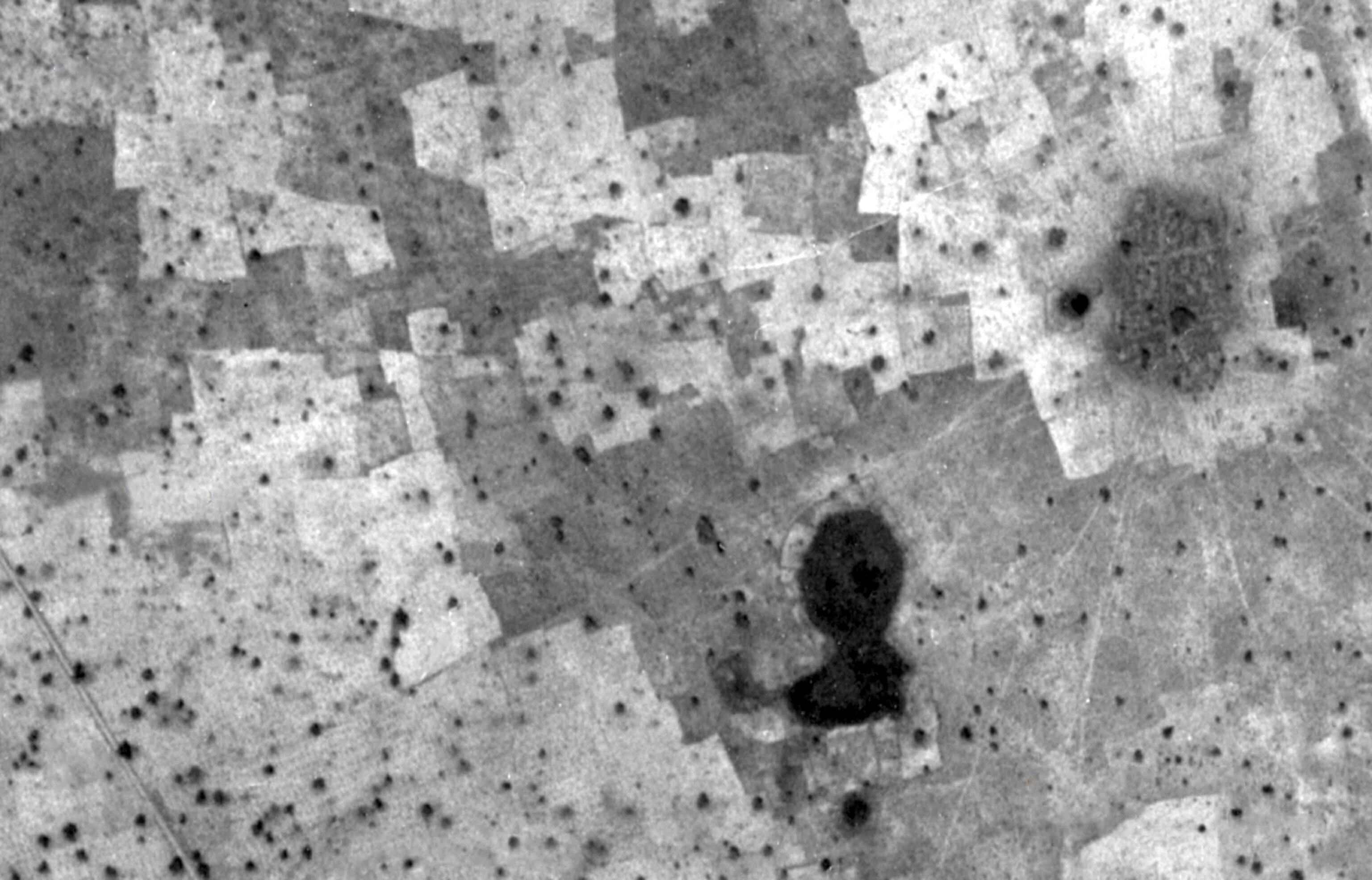 aerial image of a village in Niger